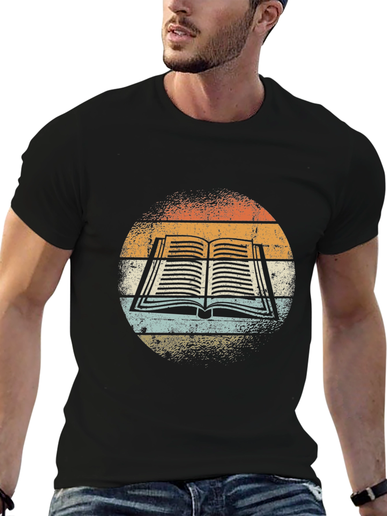 Retro Book Graphic Tee - Readers Style