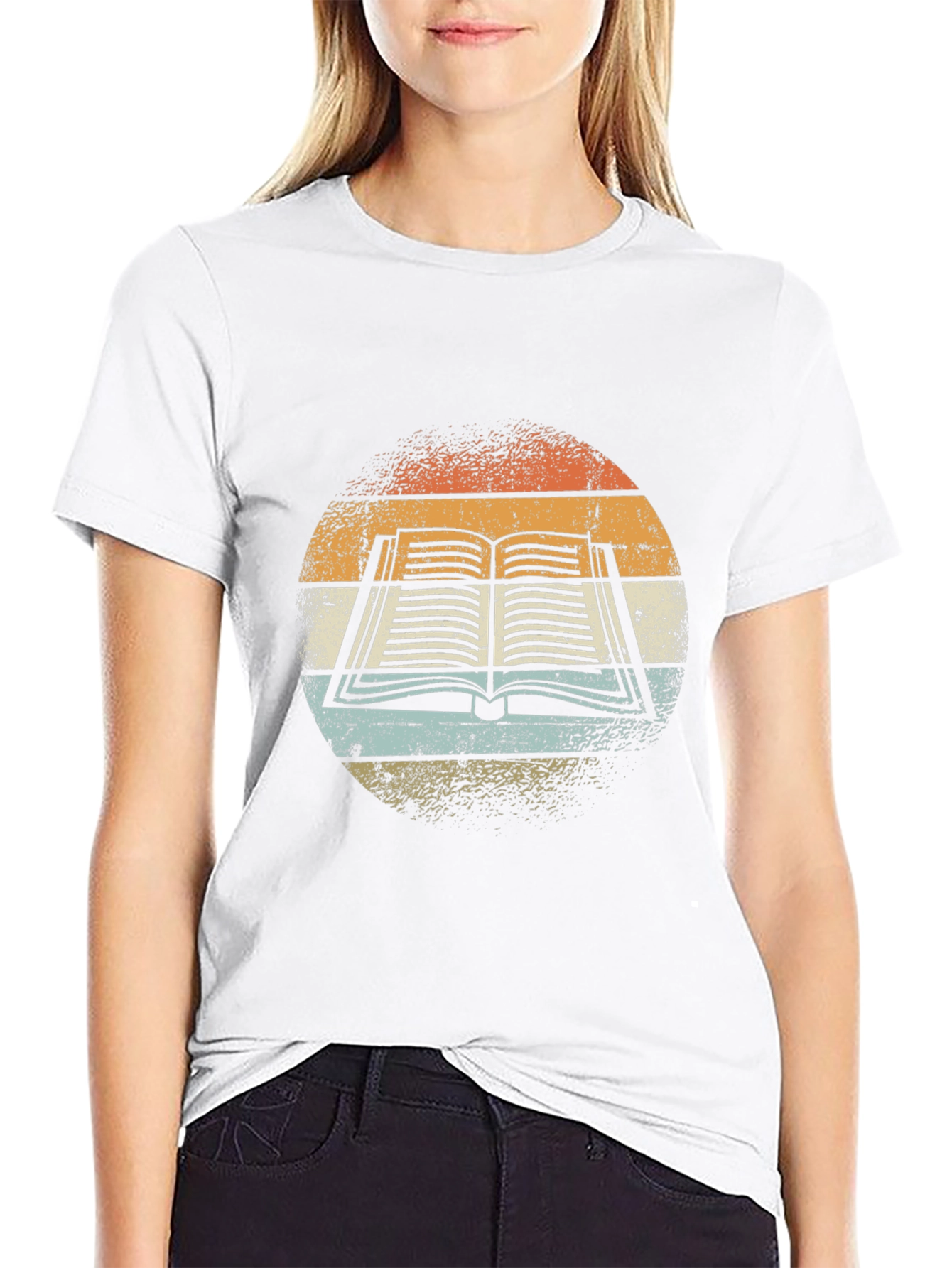 Retro Book Graphic Tee - Readers Style