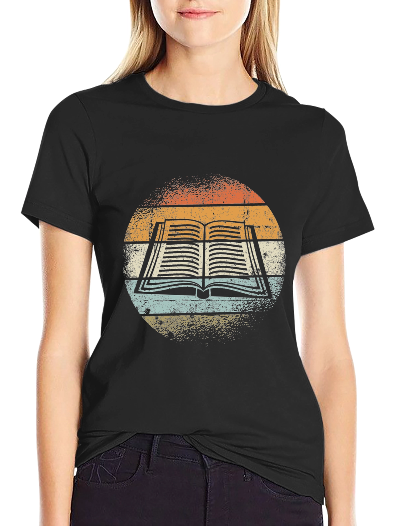 Retro Book Graphic Tee - Readers Style