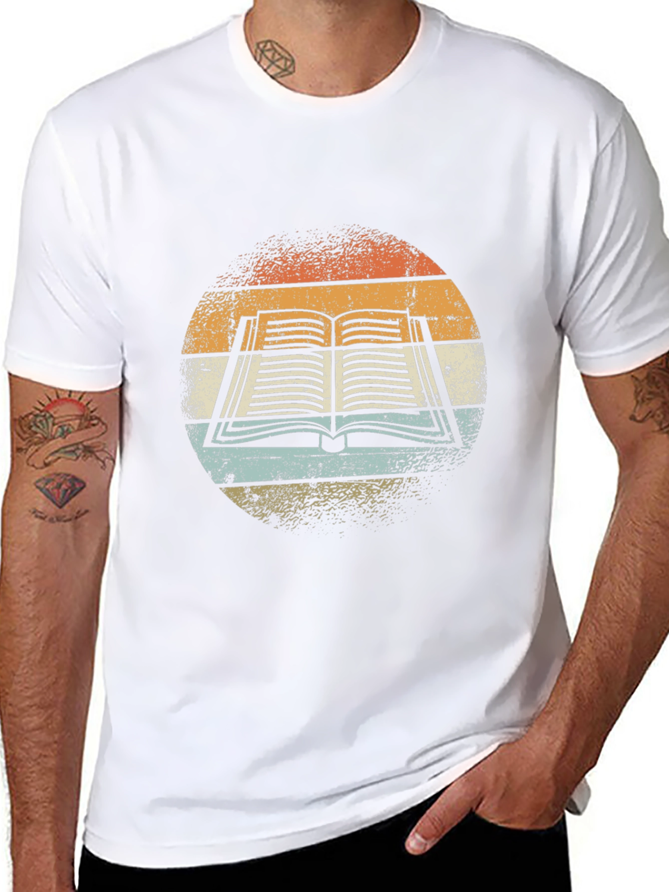 Retro Book Graphic Tee - Readers Style