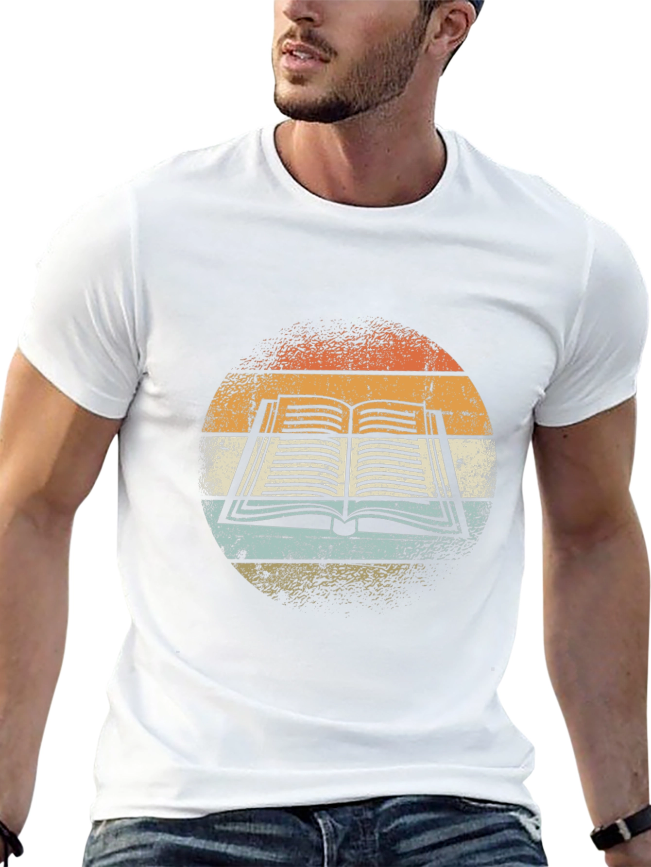 Retro Book Graphic Tee - Readers Style
