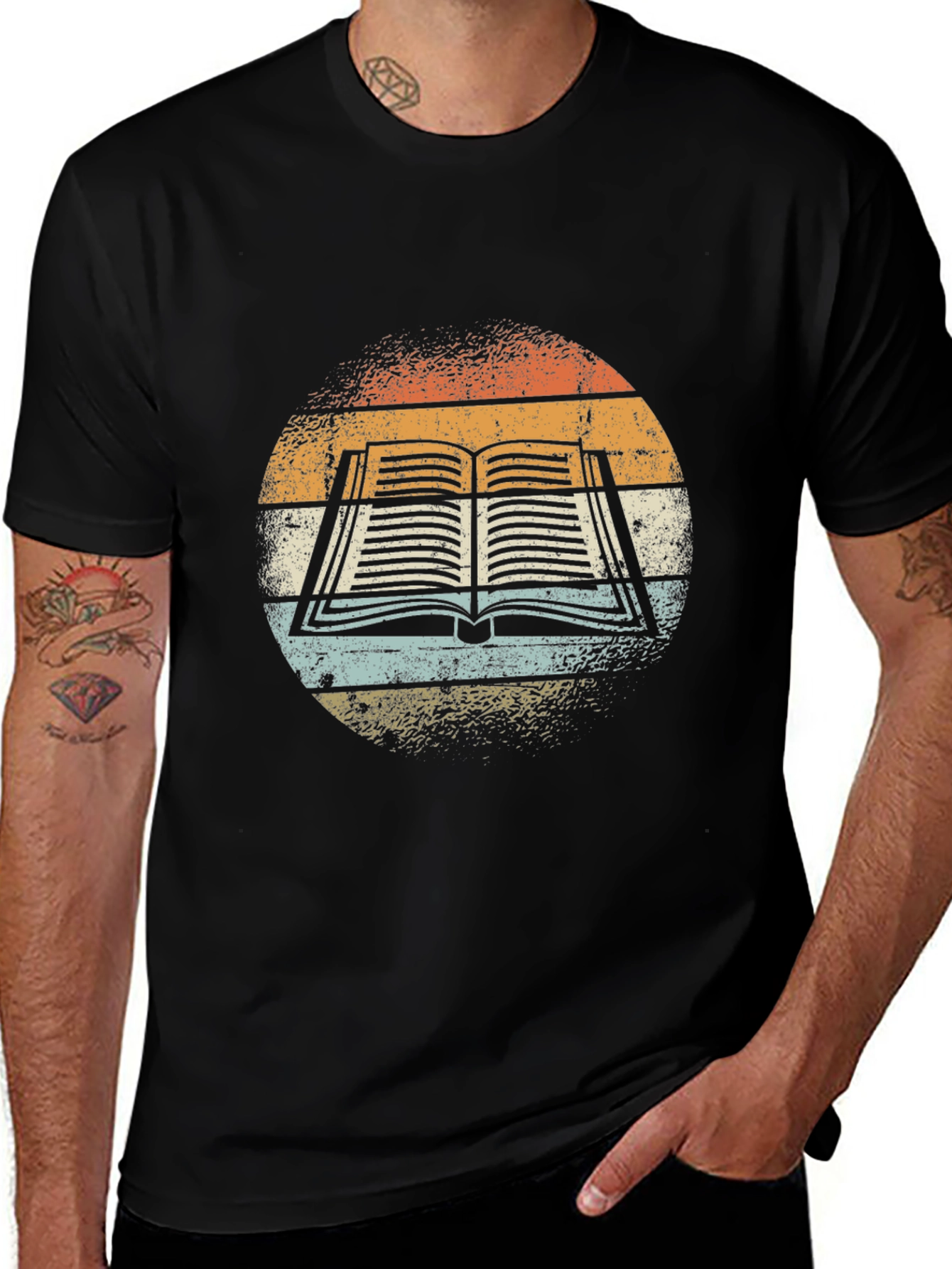 Retro Book Graphic Tee - Readers Style