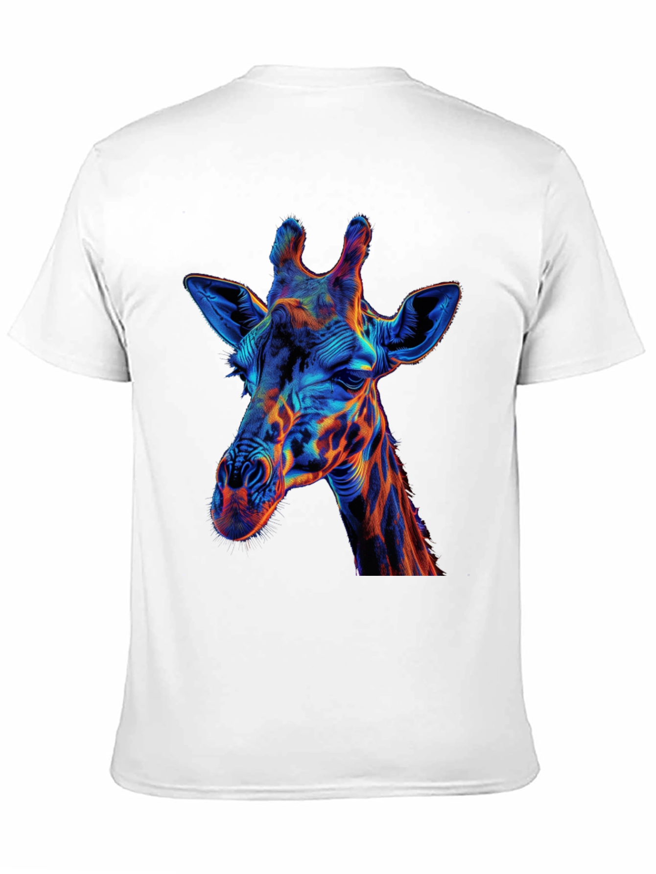 Vibrant Giraffe Graphic Tee - Modern Art Shirt