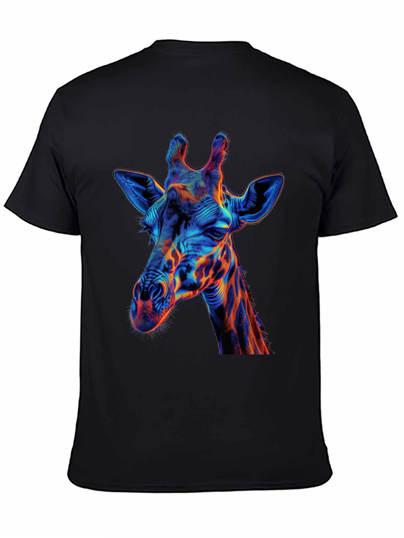 Vibrant Giraffe Graphic Tee - Modern Art Shirt