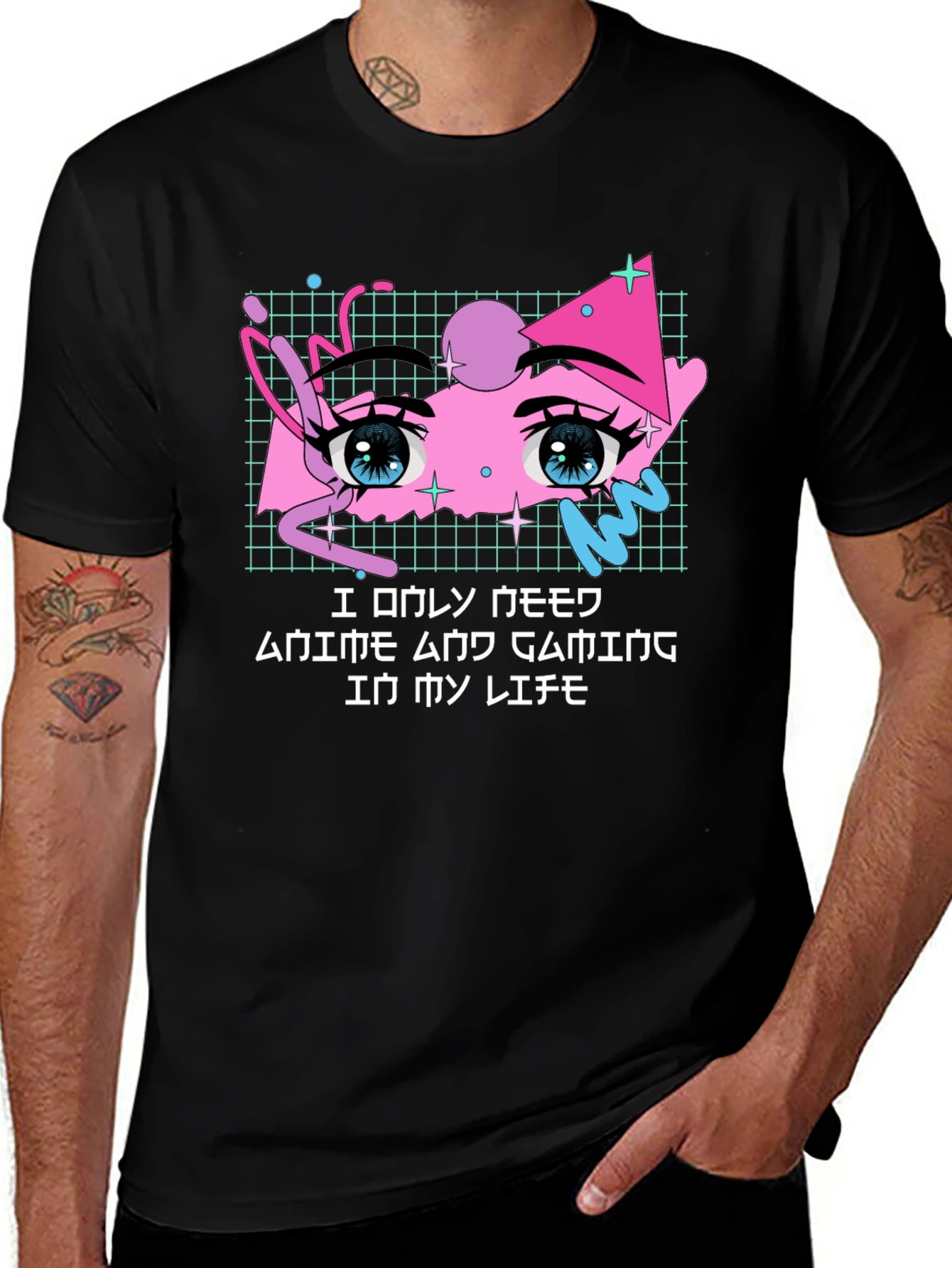 Anime Gaming T-Shirt - Kawaii Style