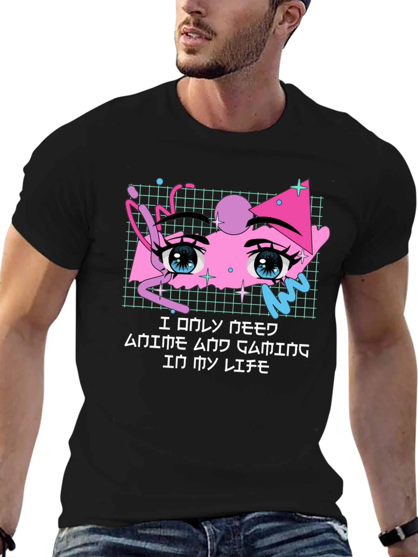 Anime Gaming T-Shirt - Kawaii Style