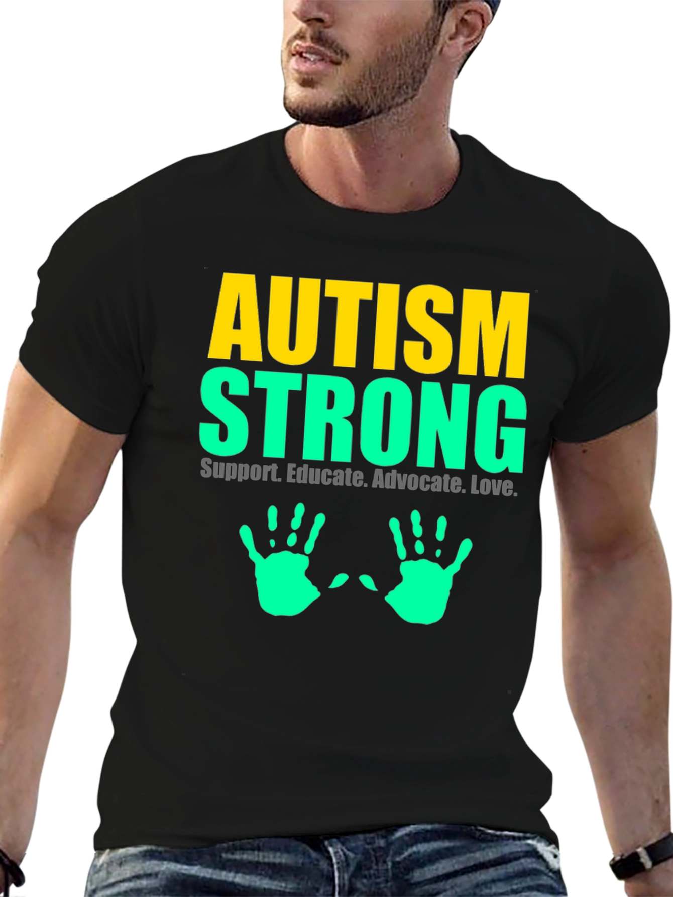 Autism Strong Tee - Support Educate Love