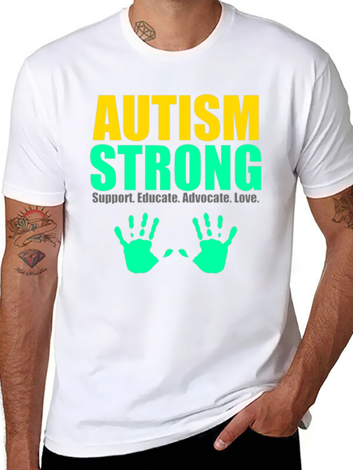 Autism Strong Tee - Support Educate Love
