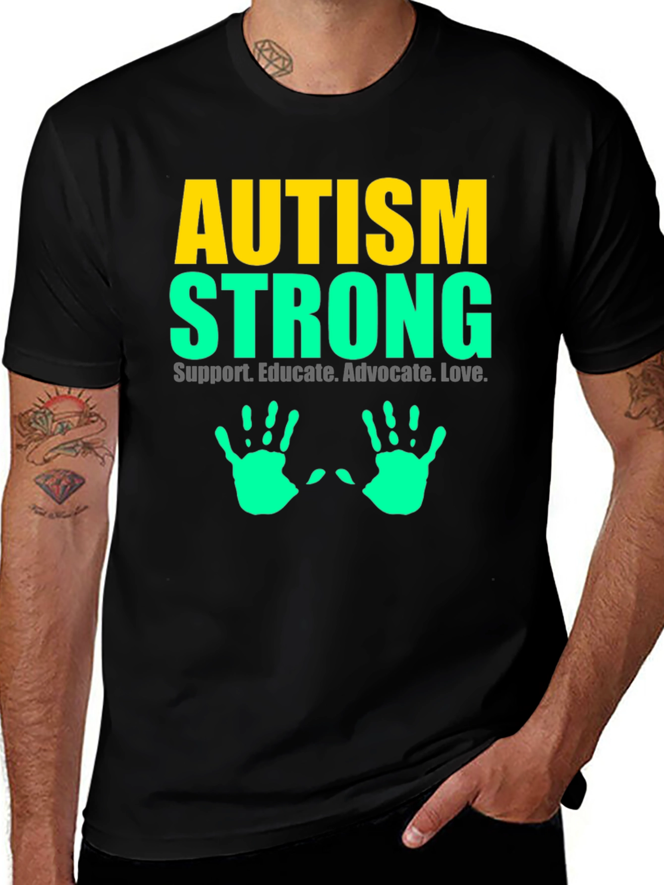 Autism Strong Tee - Support Educate Love