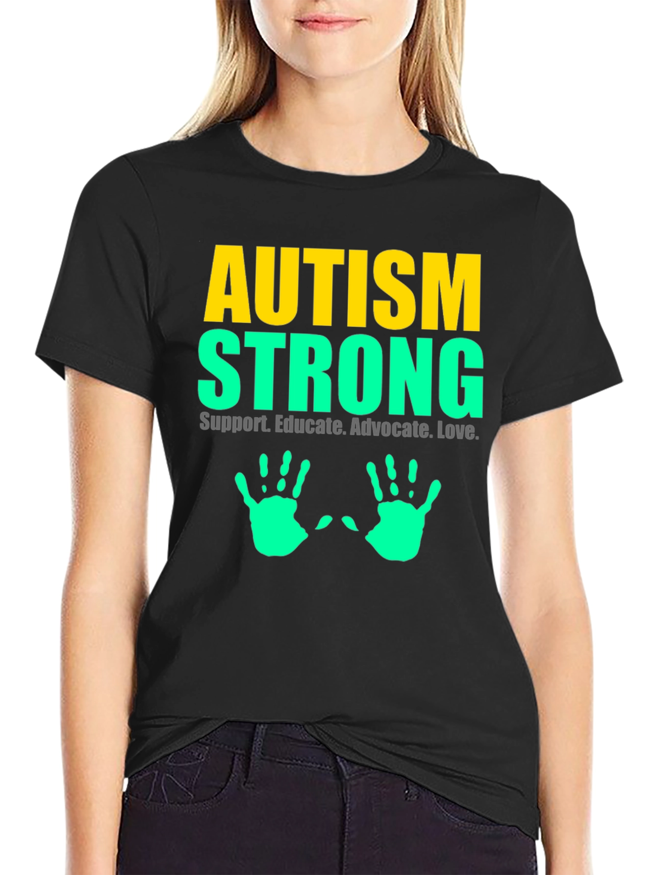 Autism Strong Tee - Support Educate Love
