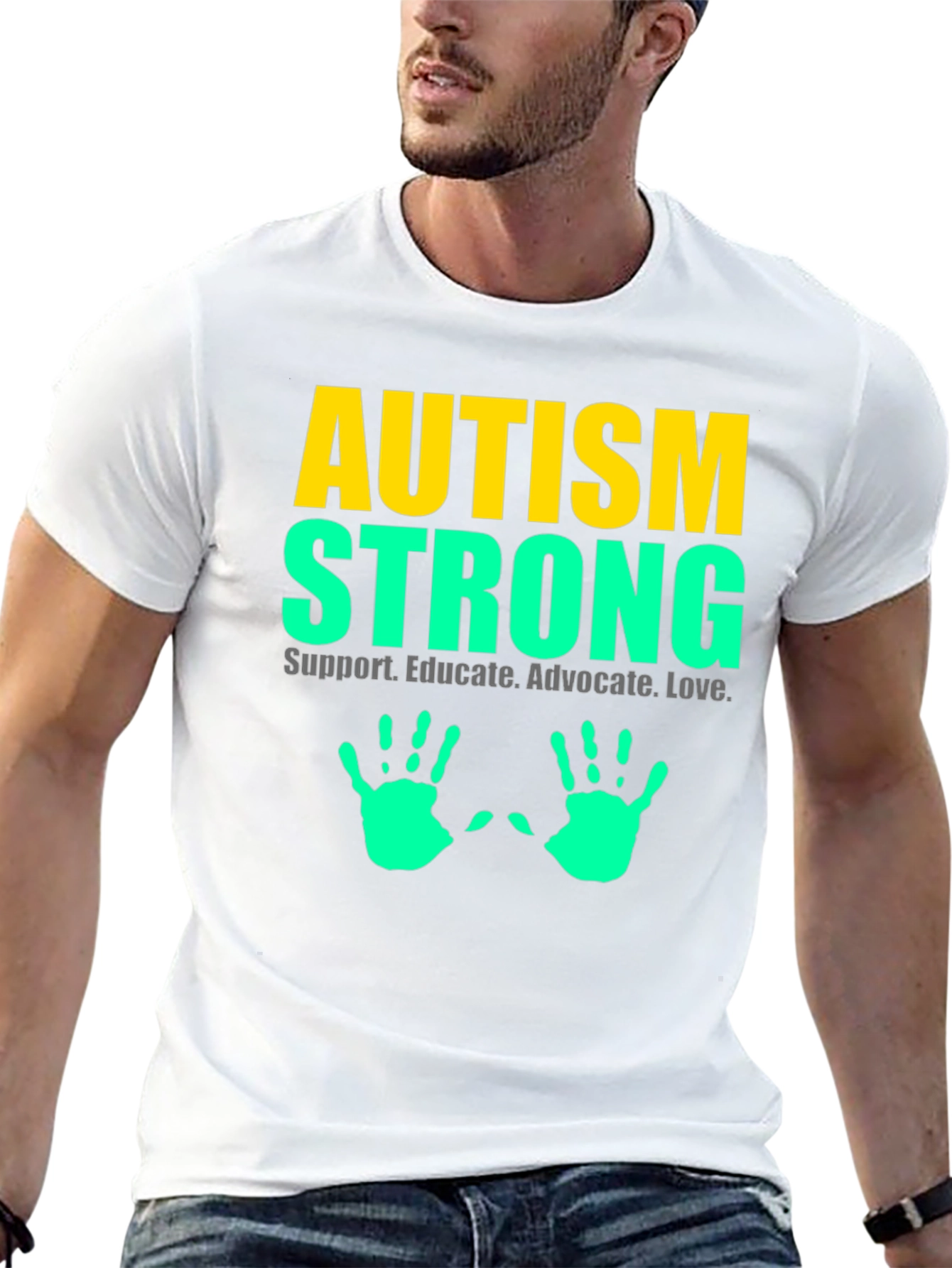 Autism Strong Tee - Support Educate Love