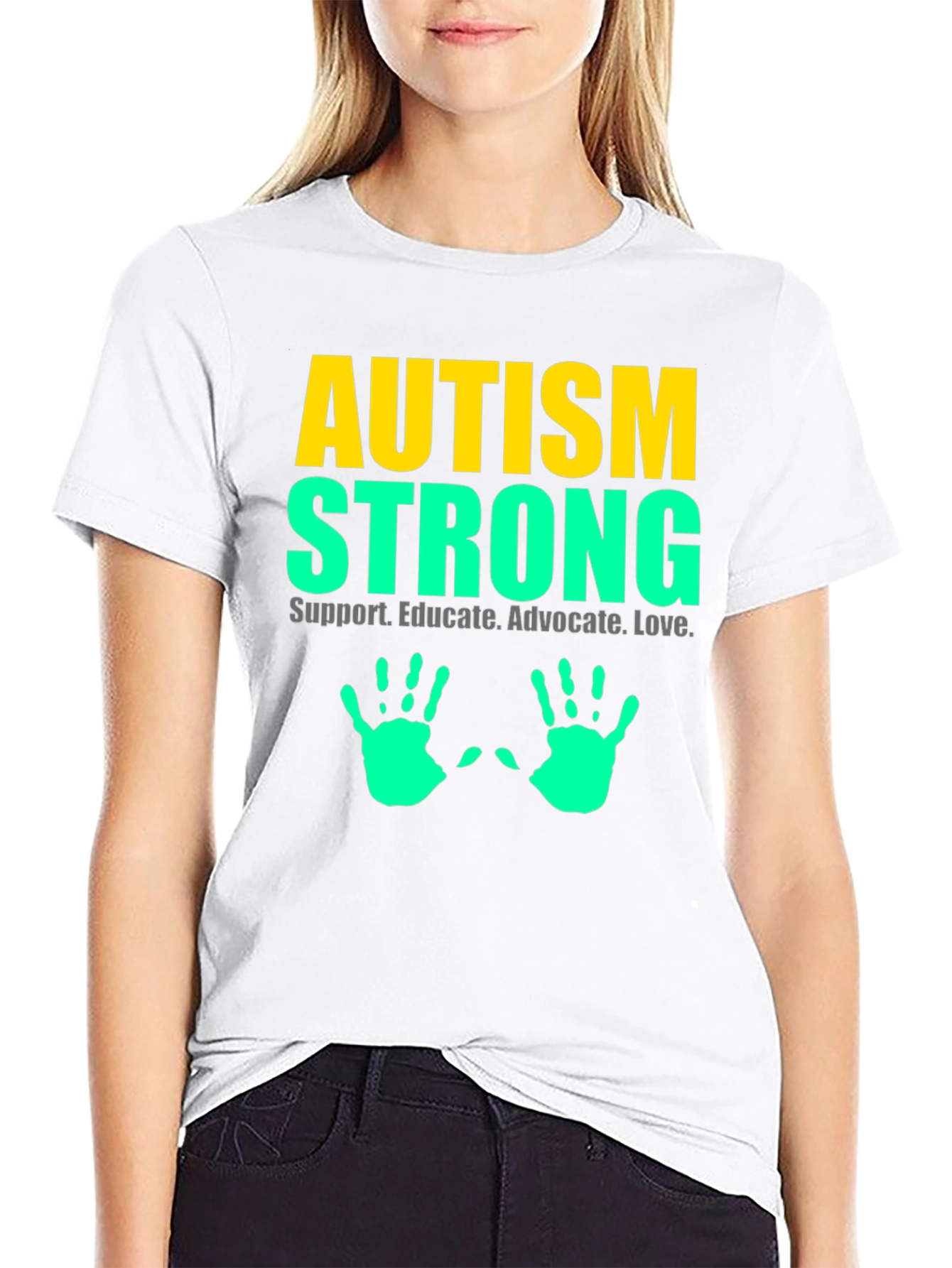 Autism Strong Tee - Support Educate Love