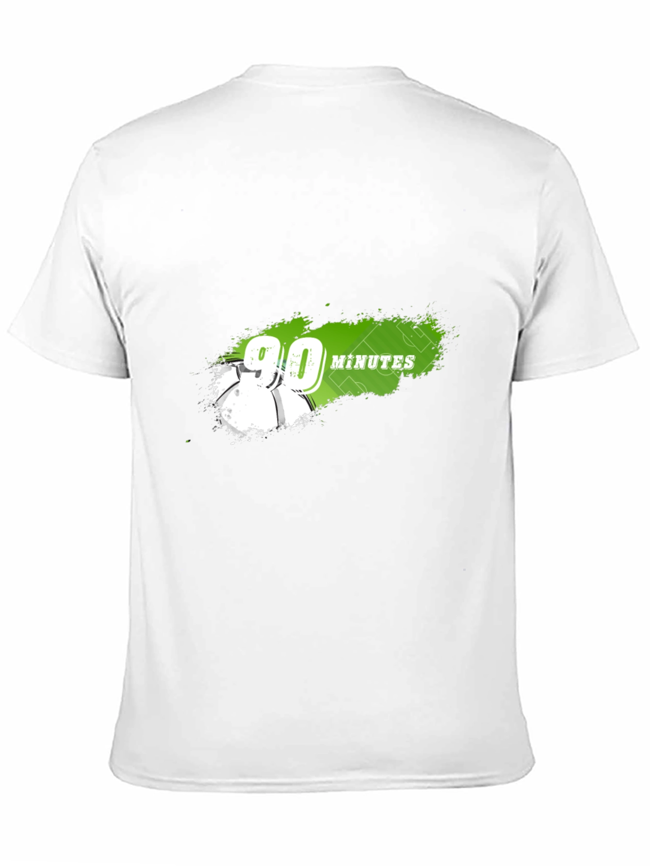 90 Minutes Soccer Graphic Tee - Black Cotton T-Shirt