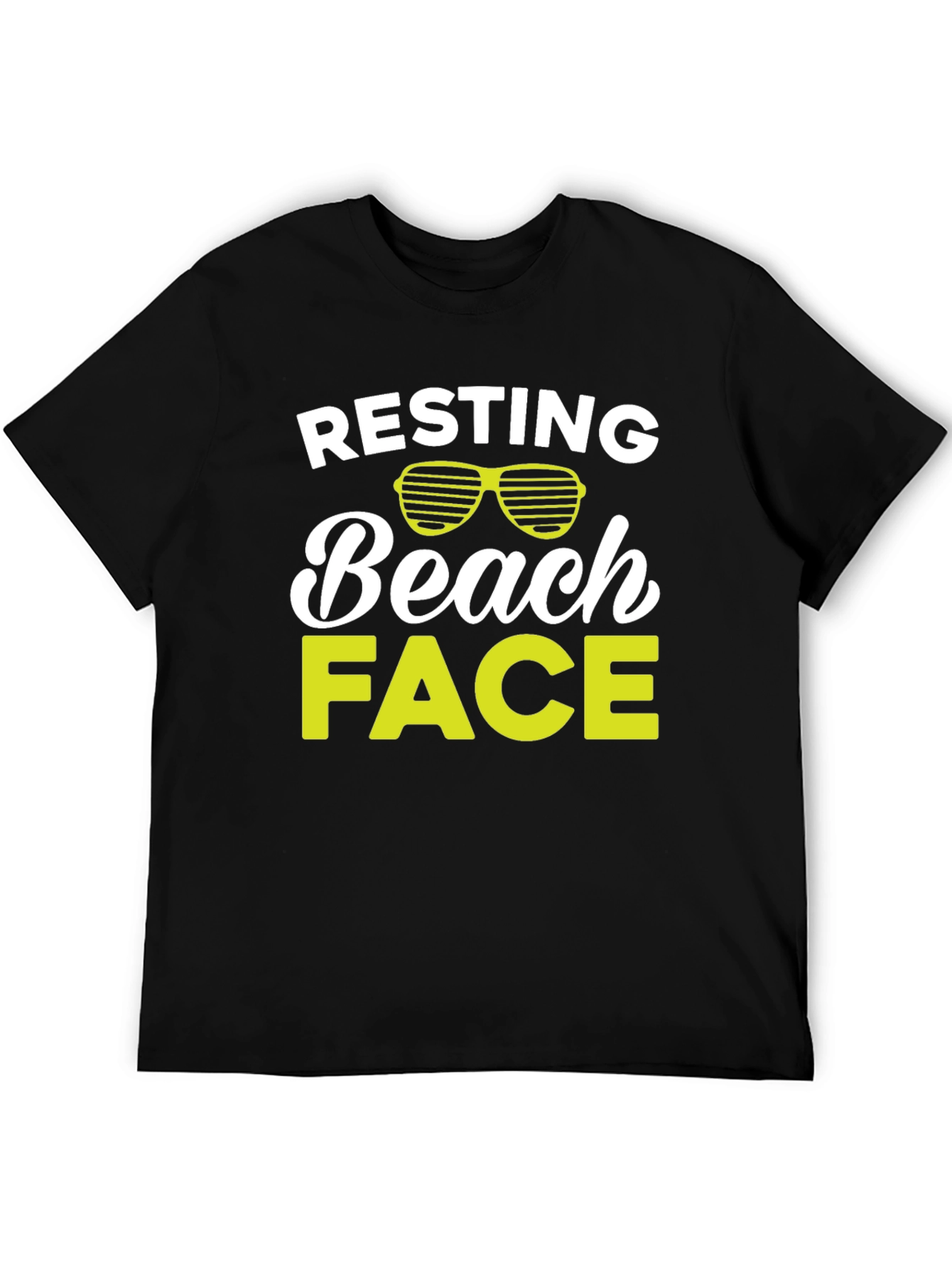 Resting Beach Face Graphic T-Shirt