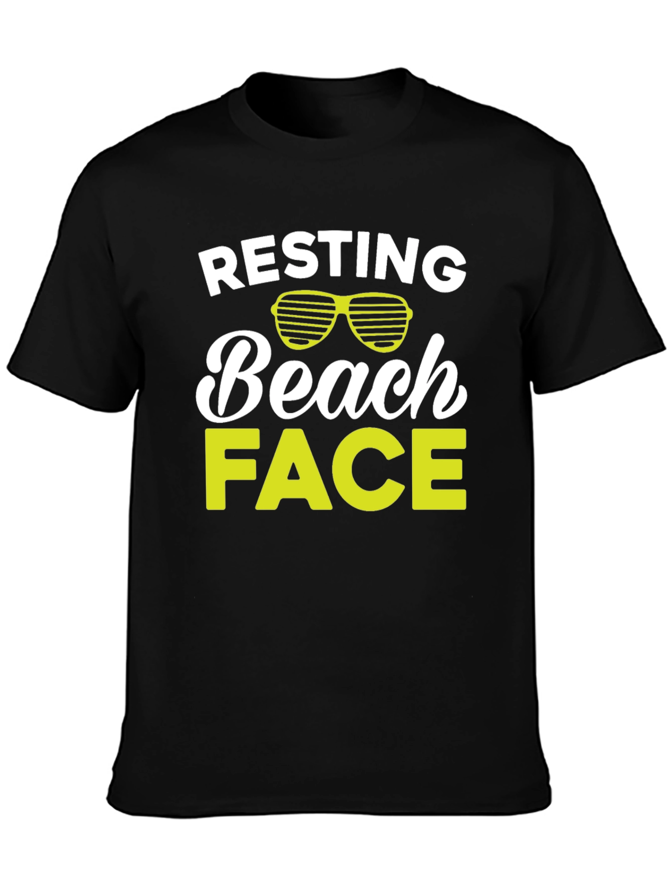 Resting Beach Face Graphic T-Shirt