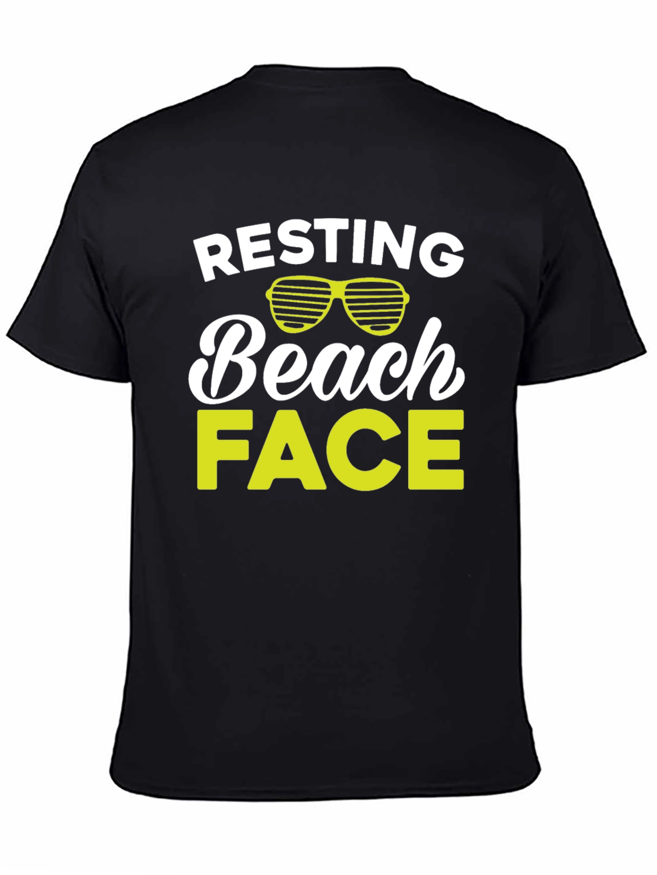 Resting Beach Face Graphic T-Shirt