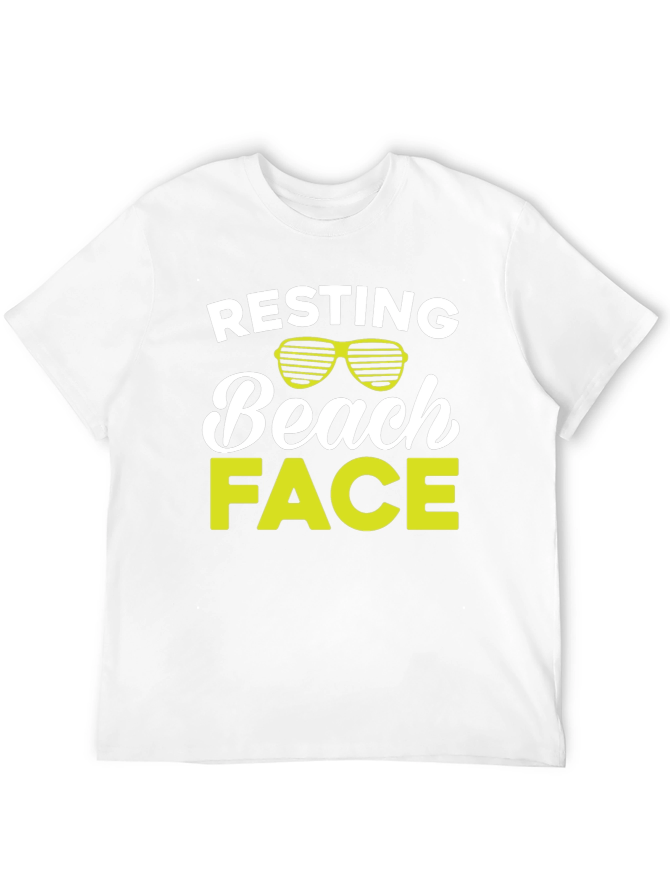 Resting Beach Face Graphic T-Shirt