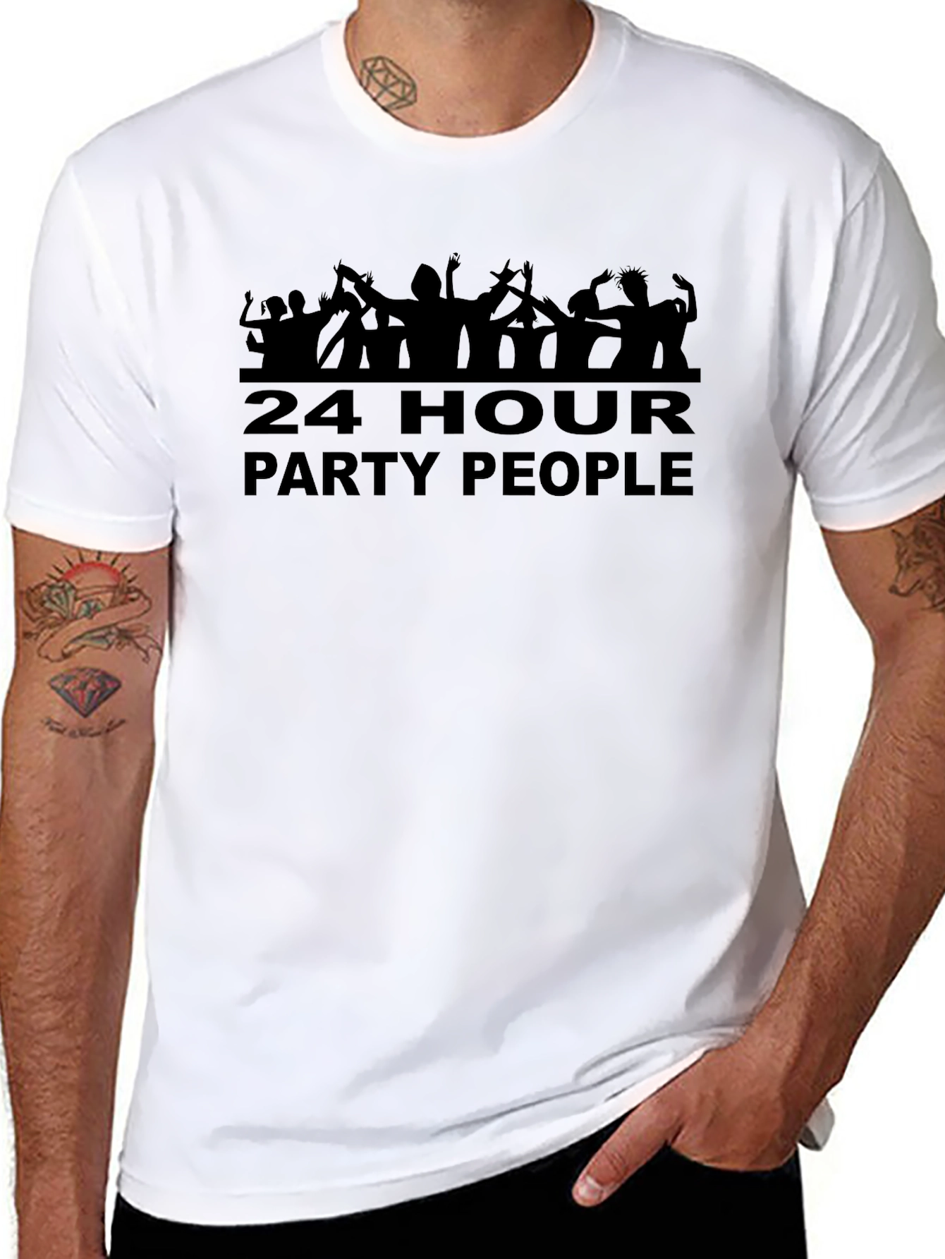 24 Hour Party People Black T-Shirt