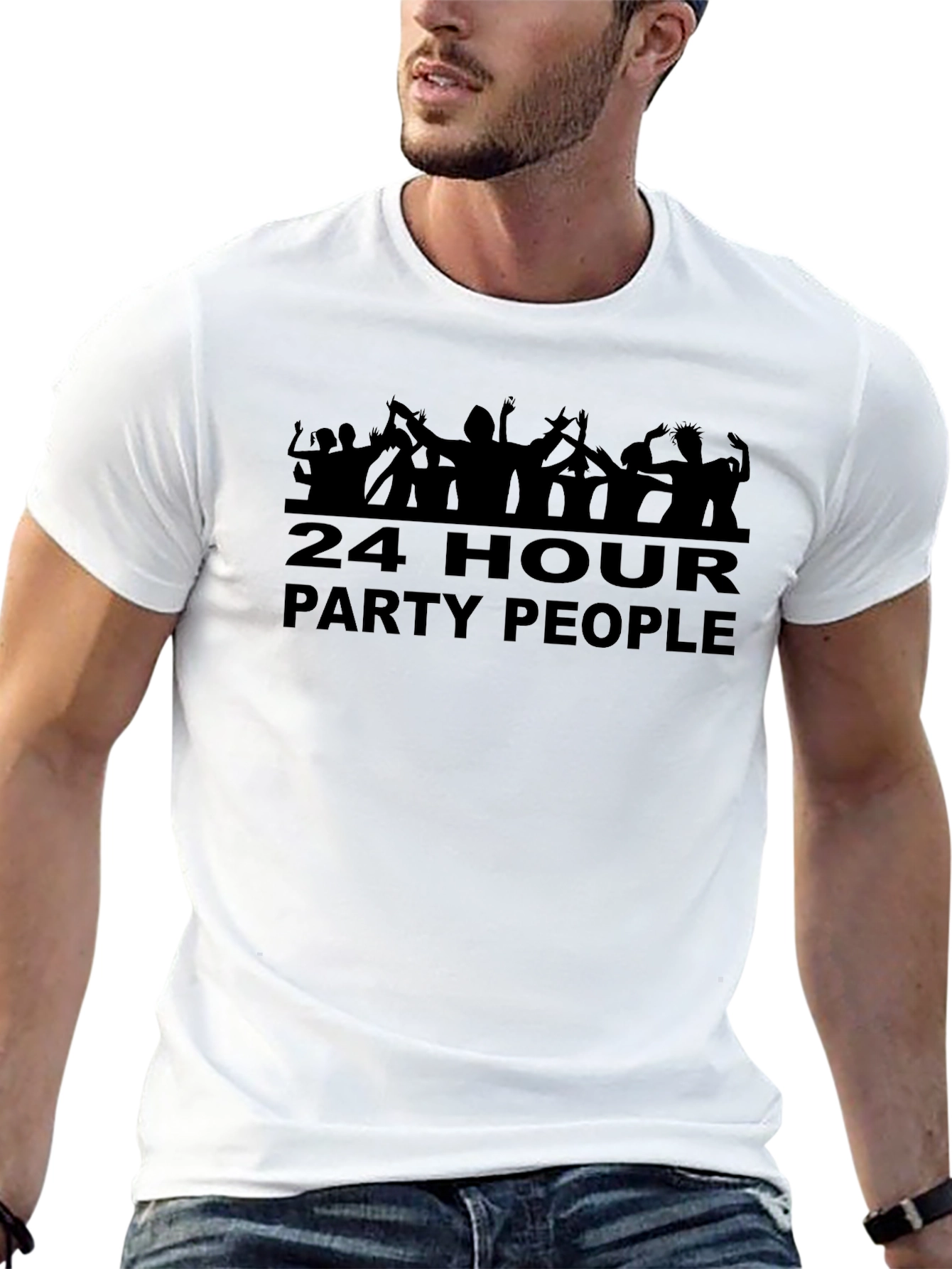 24 Hour Party People Black T-Shirt