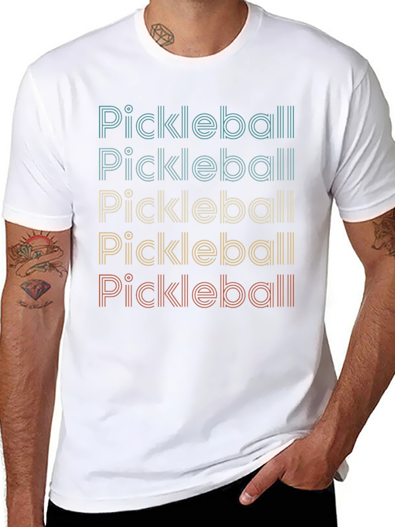 Retro Pickleball Graphic T-Shirt