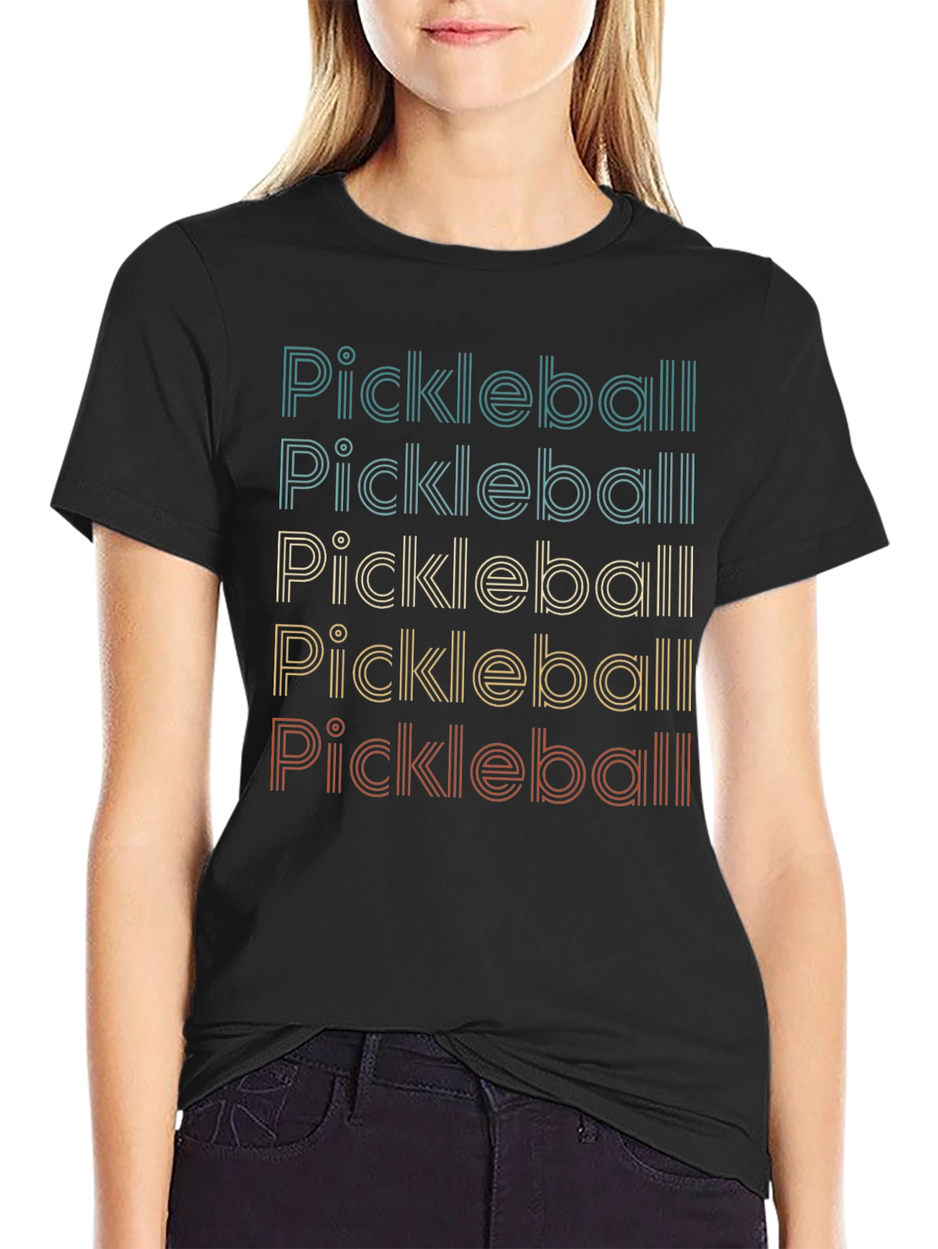Retro Pickleball Graphic T-Shirt