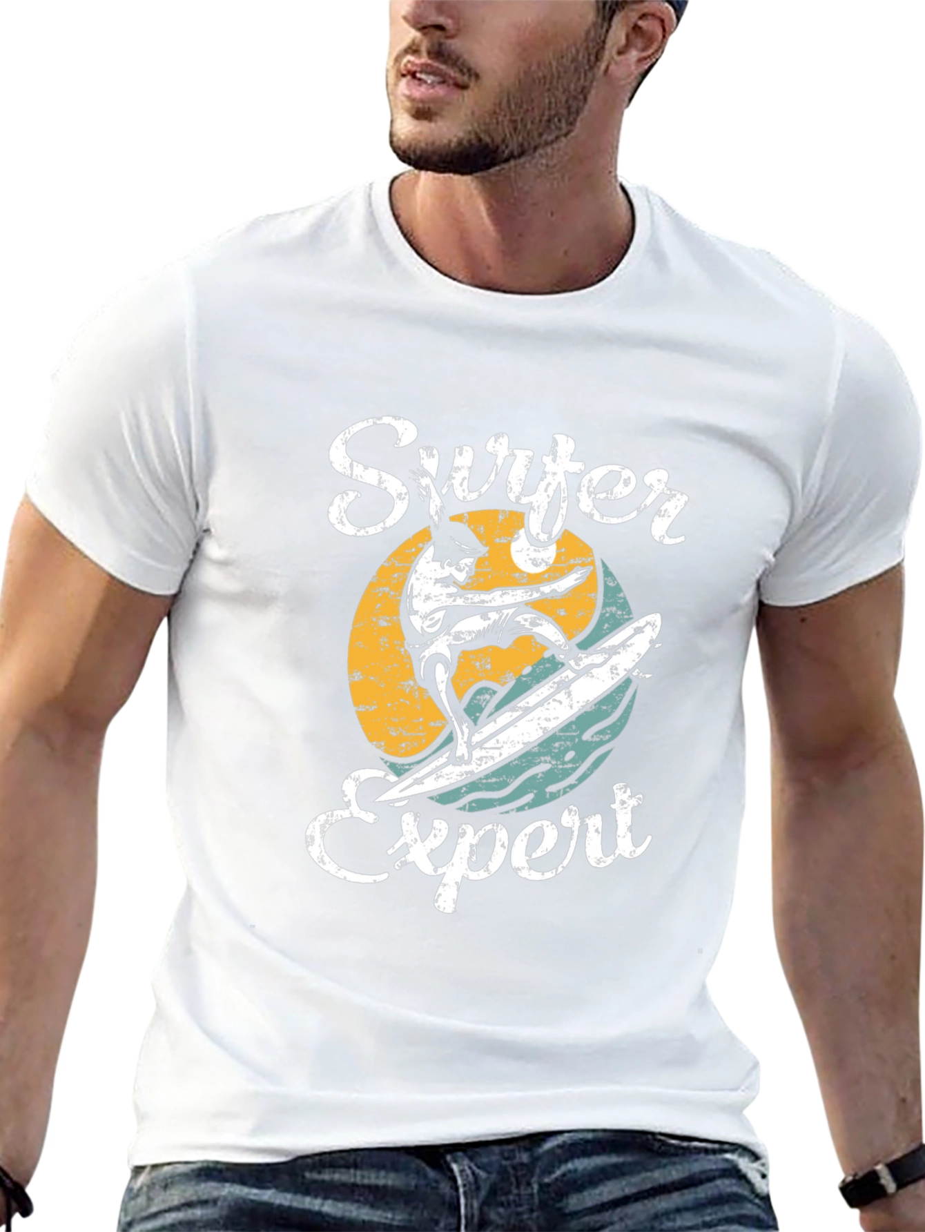 Surfer Expert Graphic Tee - Cool Surfing T-Shirt