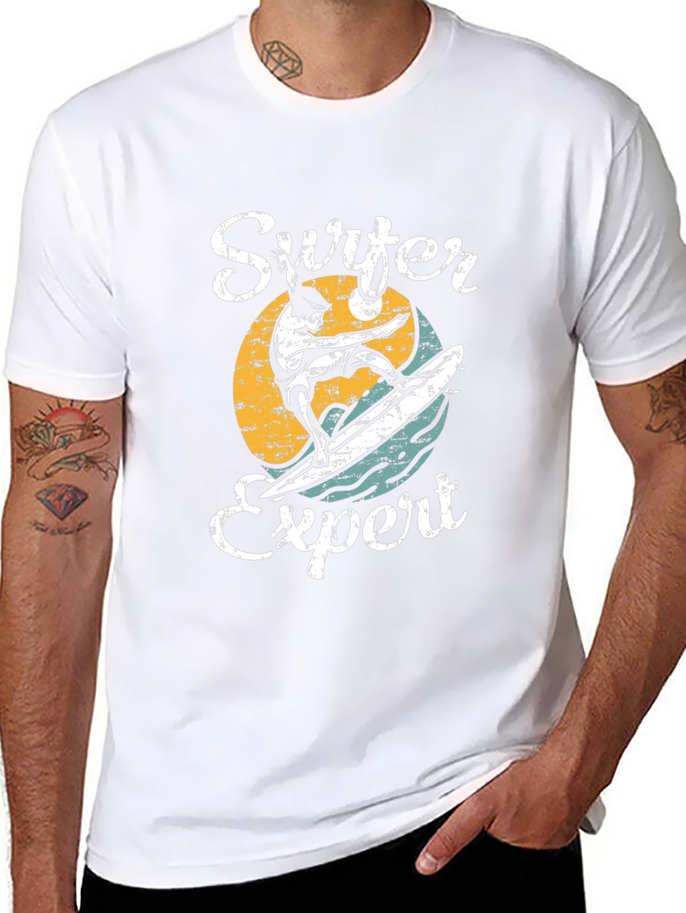 Surfer Expert Graphic Tee - Cool Surfing T-Shirt