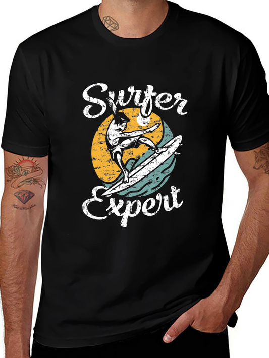 Surfer Expert Graphic Tee - Cool Surfing T-Shirt