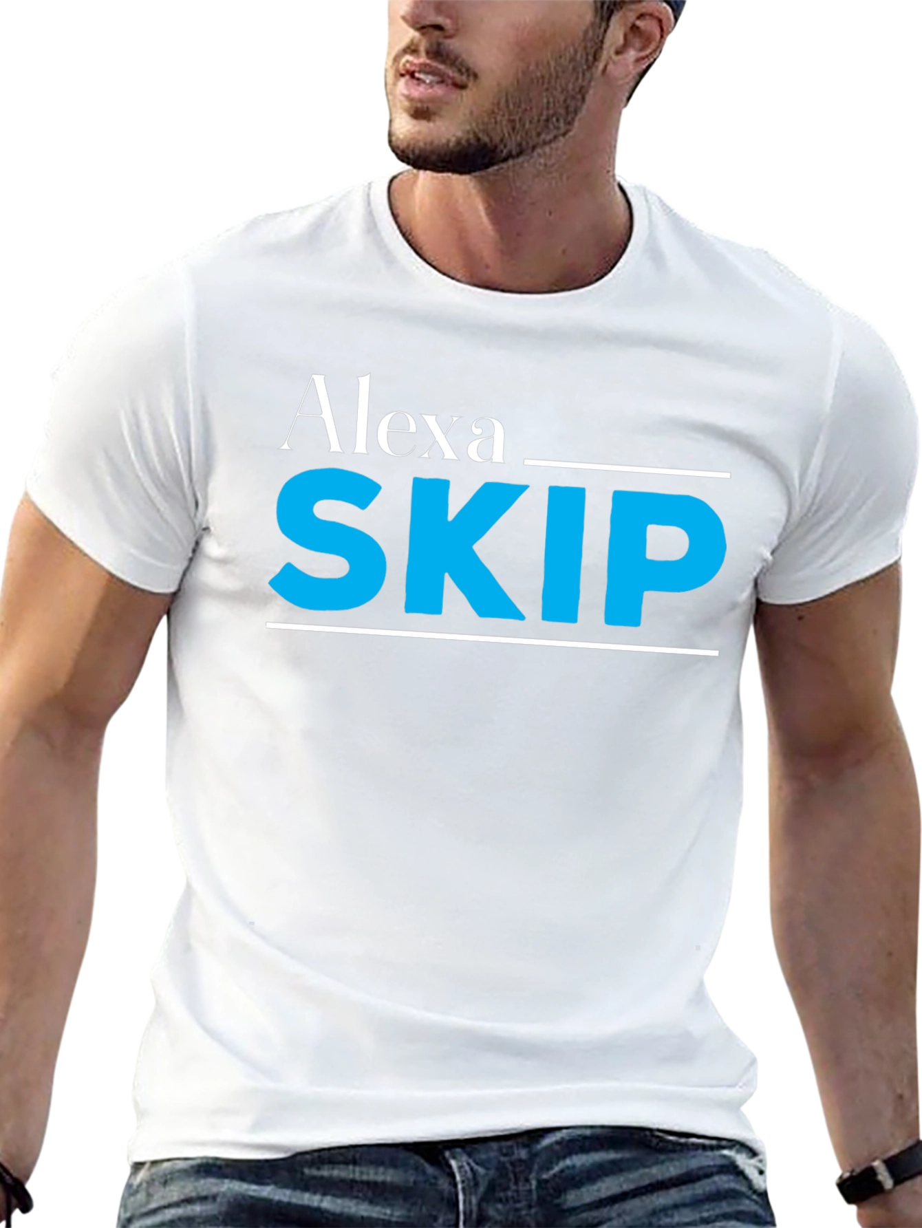 Alexa Skip T-Shirt - Funny Slogan Tee