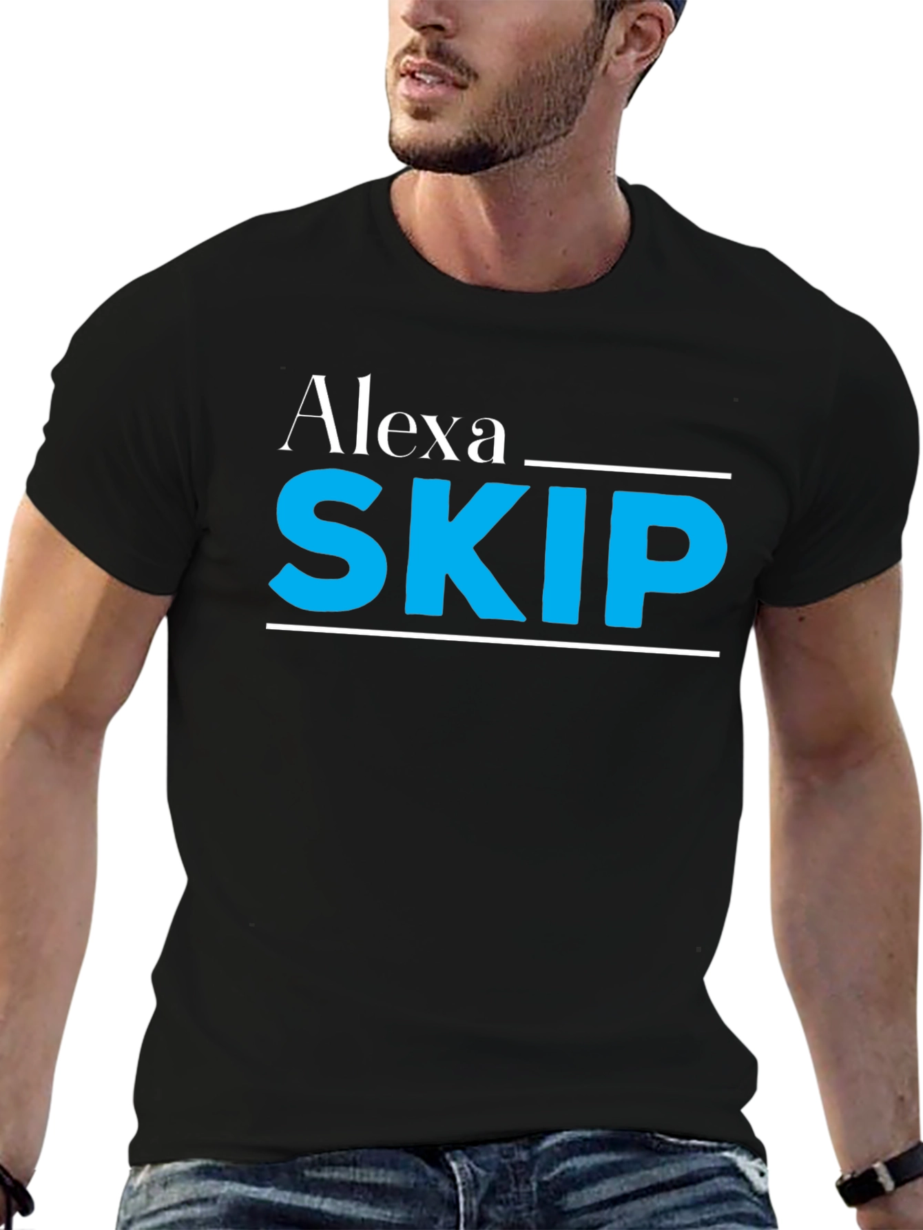 Alexa Skip T-Shirt - Funny Slogan Tee