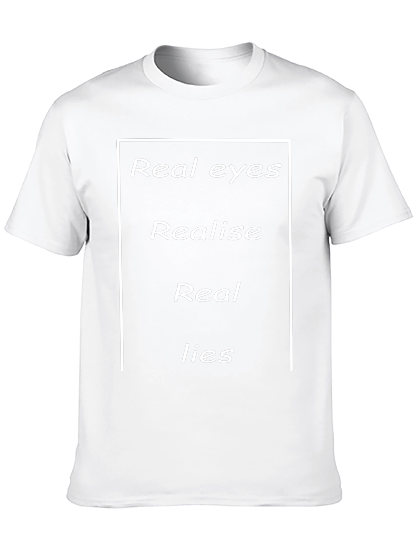 Real Eyes Realise Real Lies Graphic Tee - Black