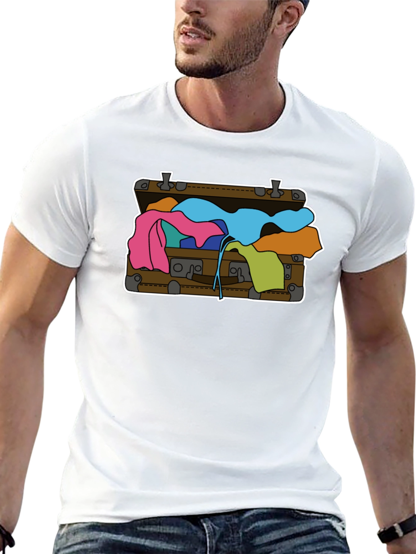 Suitcase Graphic Tee - Novelty Travel Shirt