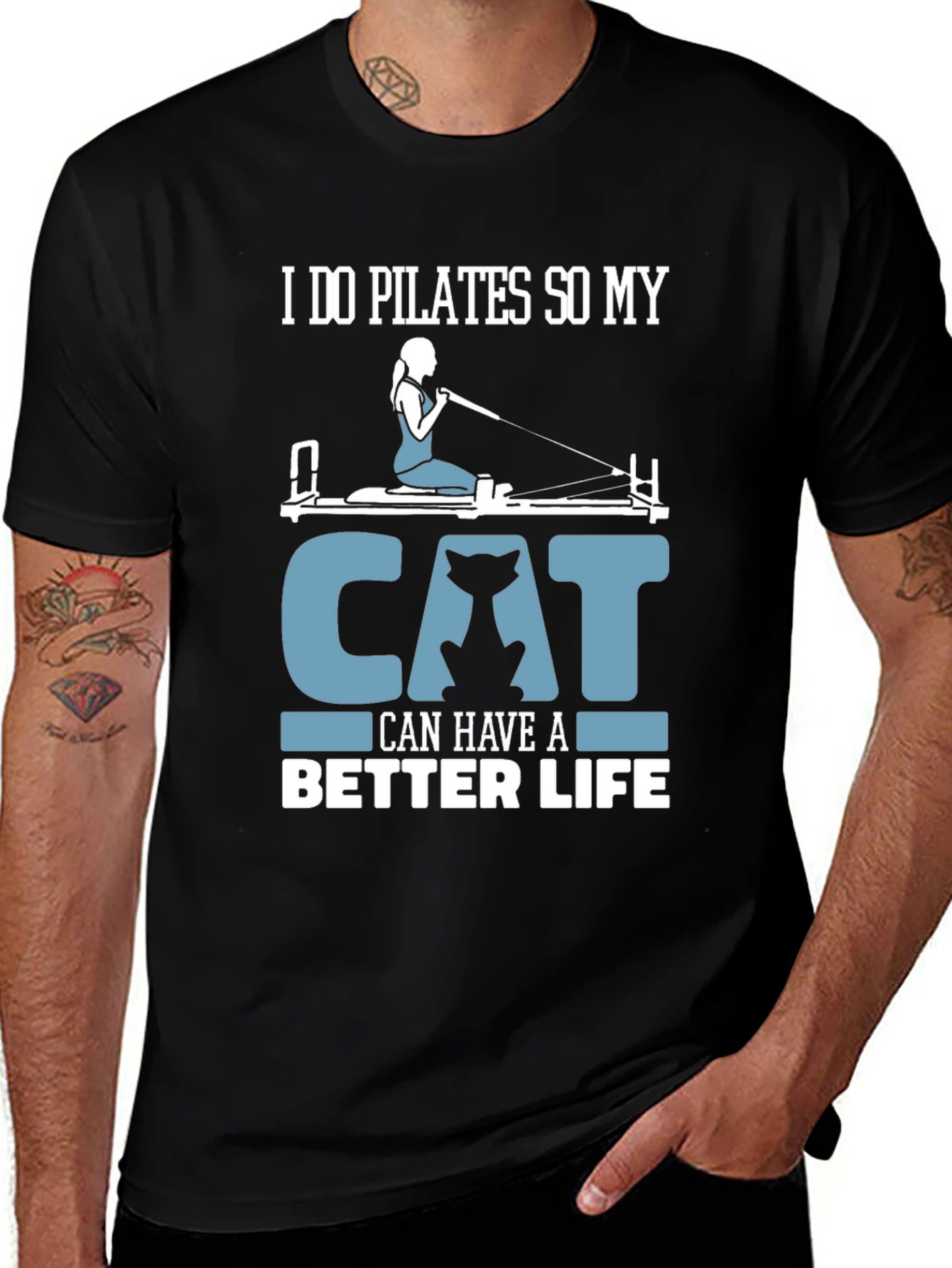 Pilates Cat Lover T-Shirt - Better Life