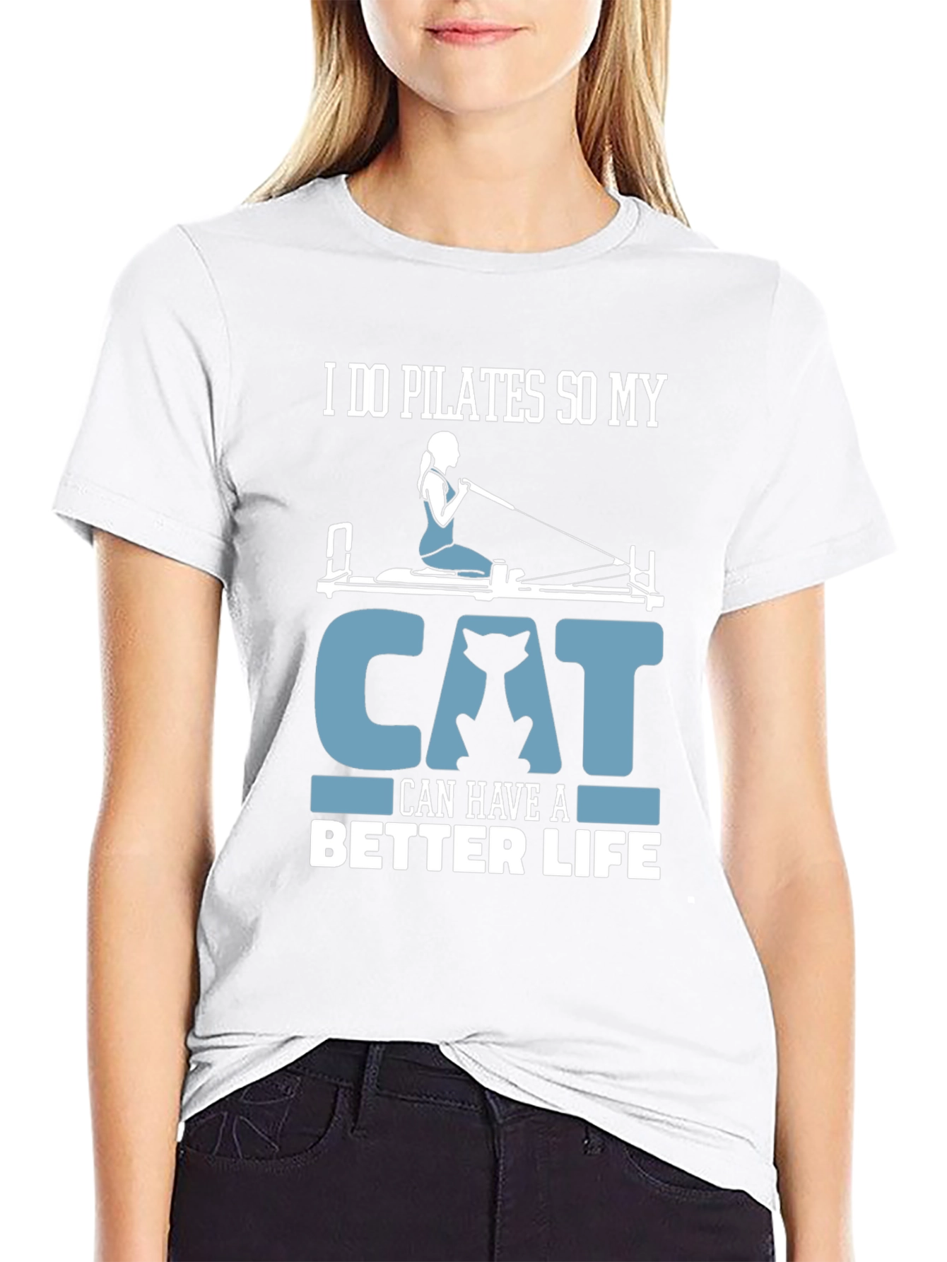 Pilates Cat Lover T-Shirt - Better Life