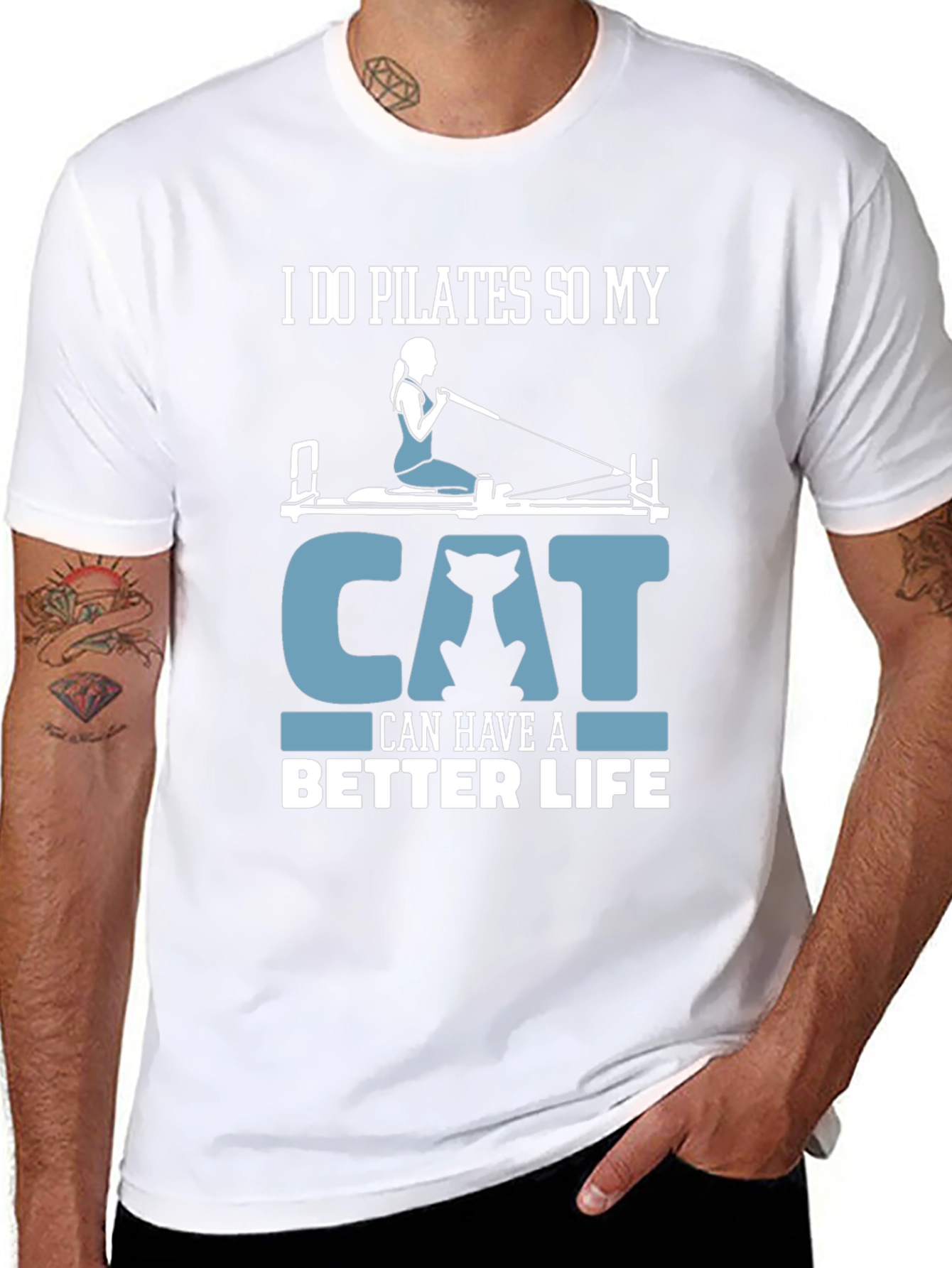 Pilates Cat Lover T-Shirt - Better Life
