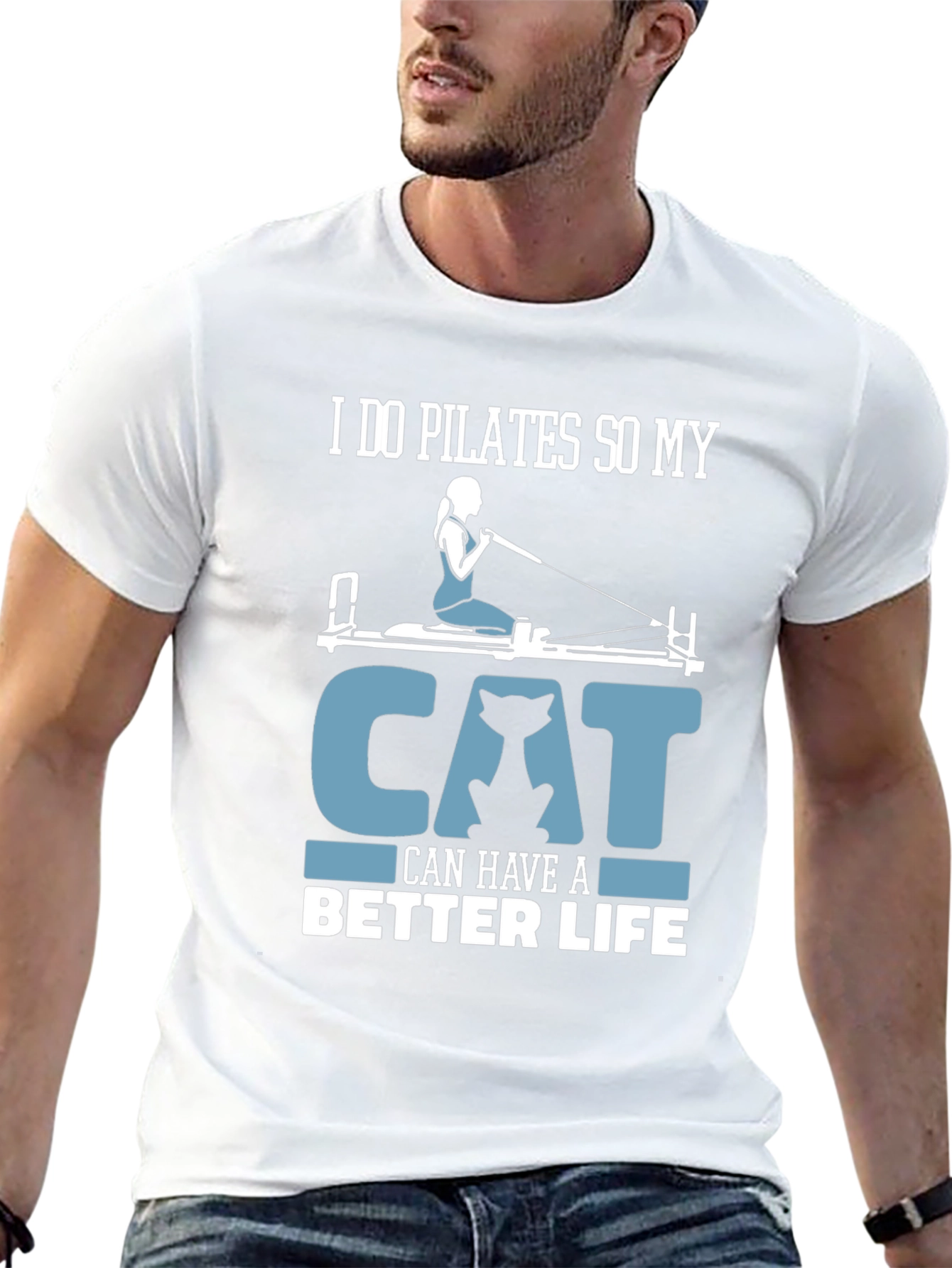 Pilates Cat Lover T-Shirt - Better Life