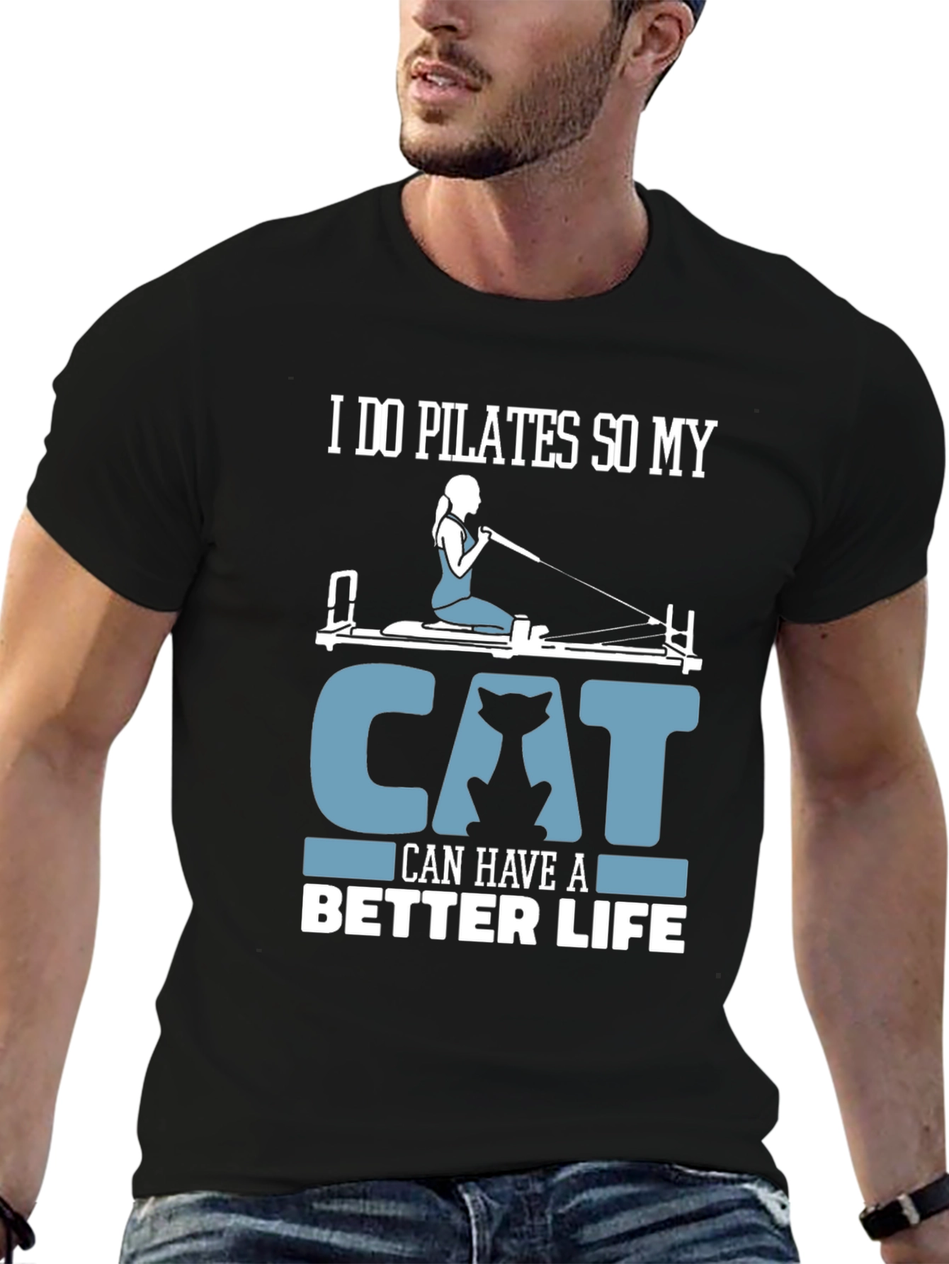 Pilates Cat Lover T-Shirt - Better Life