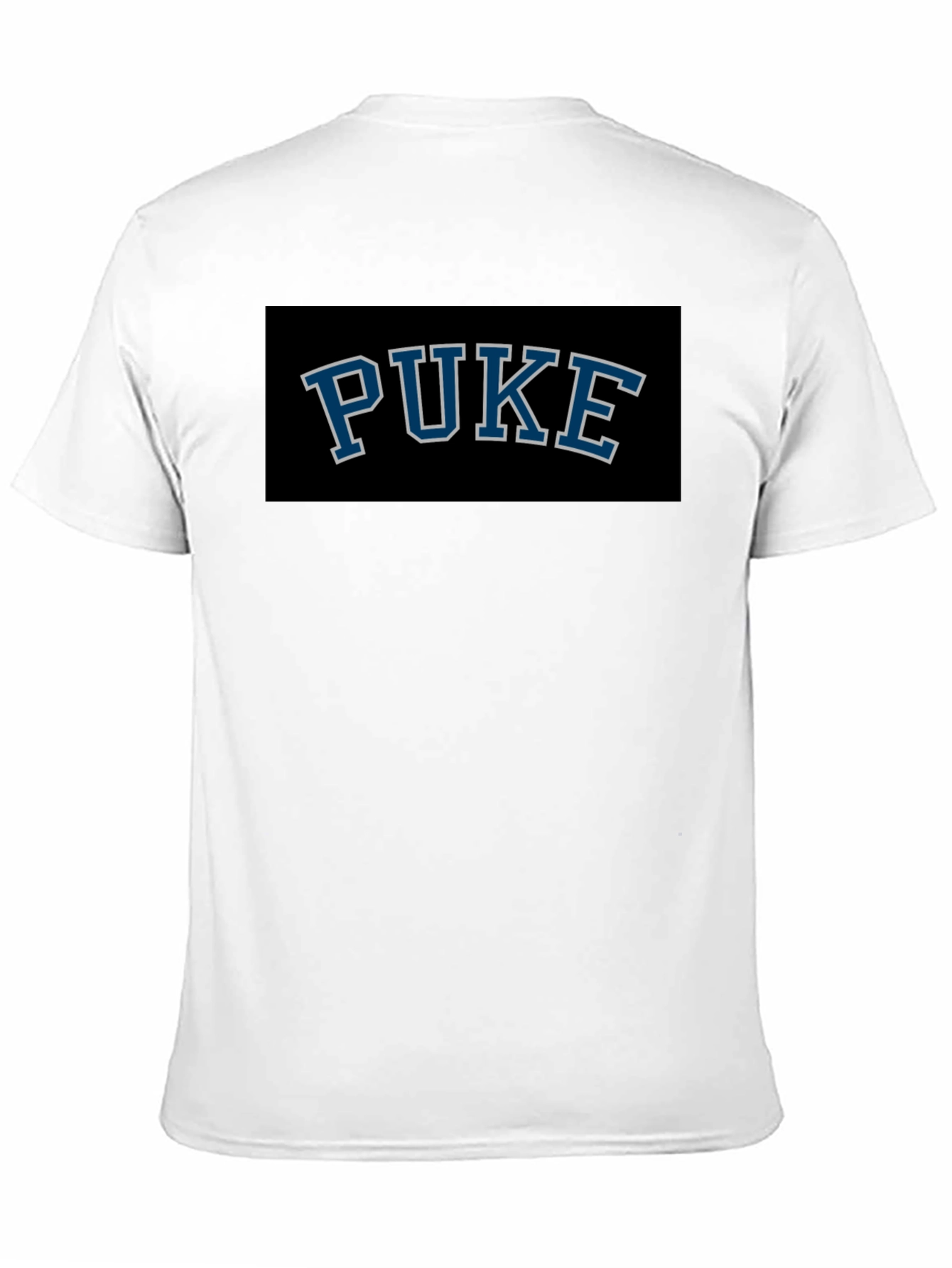 PUKE Graphic T-Shirt - Black Crew Neck Tee