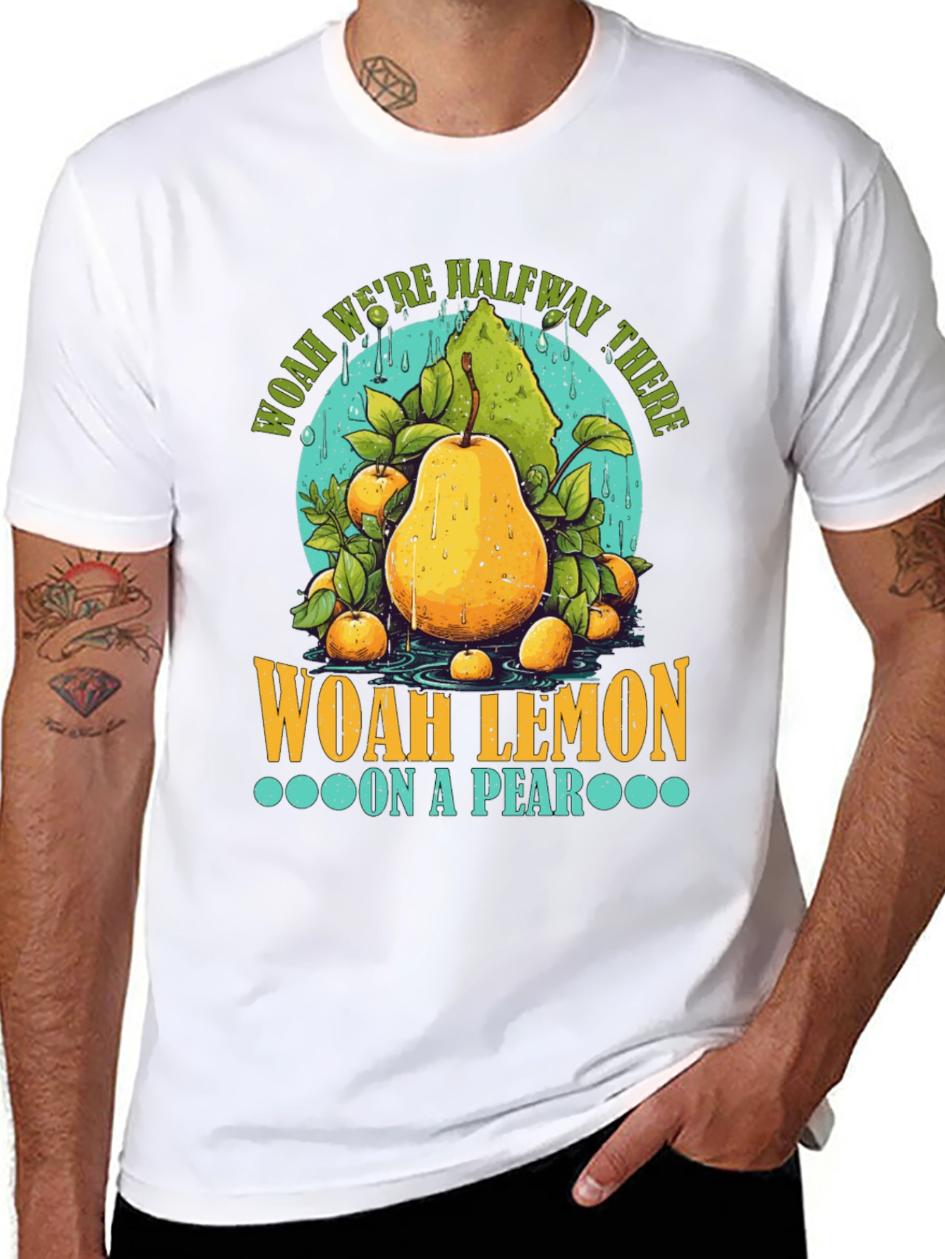Woah Lemon on a Pear Graphic T-Shirt