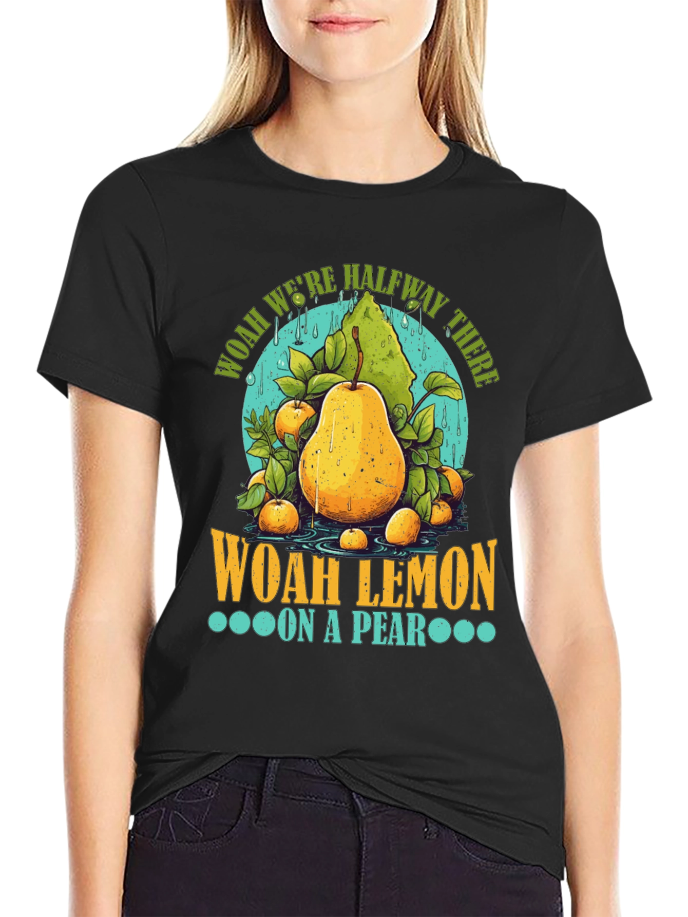 Woah Lemon on a Pear Graphic T-Shirt