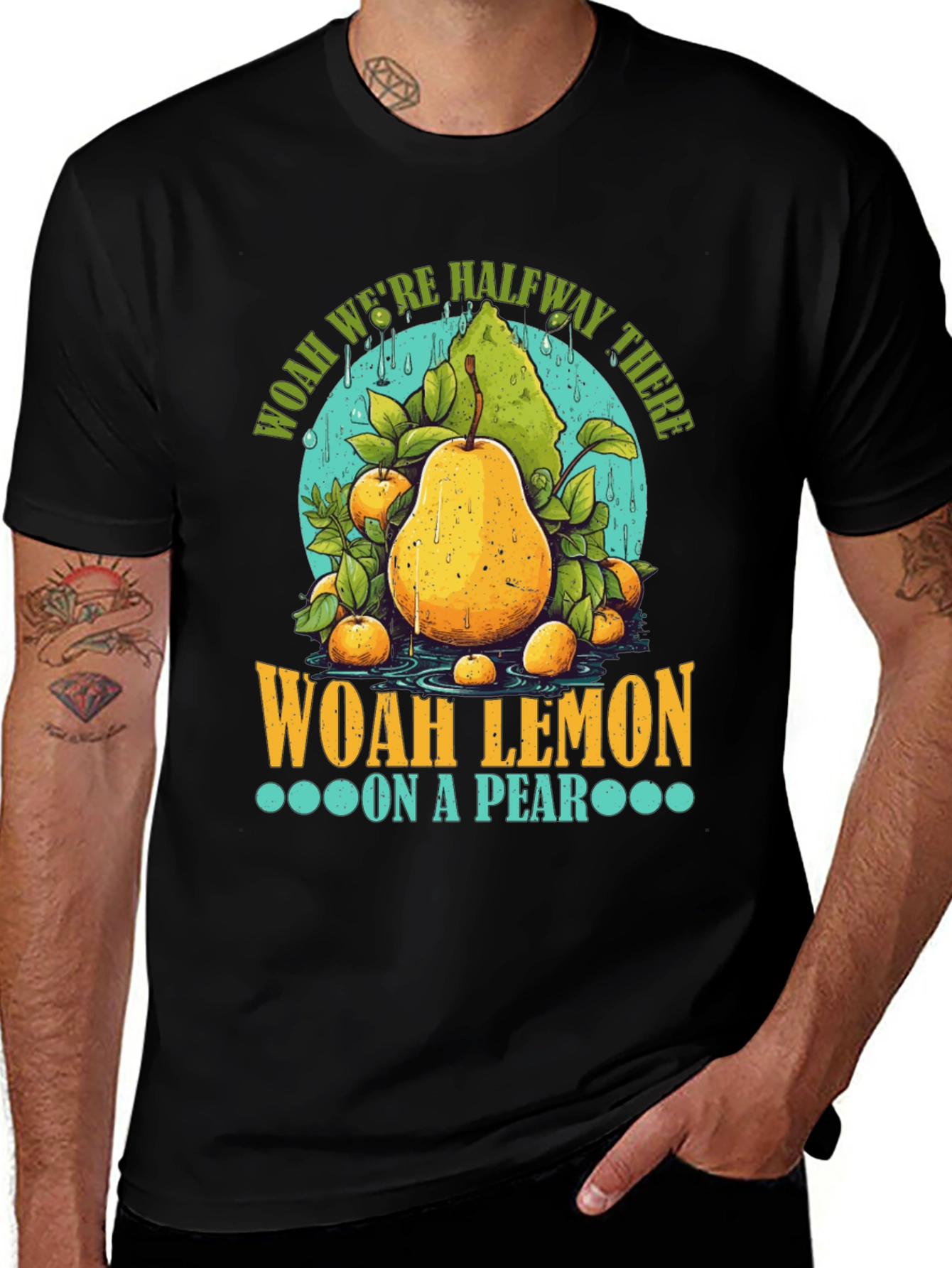 Woah Lemon on a Pear Graphic T-Shirt