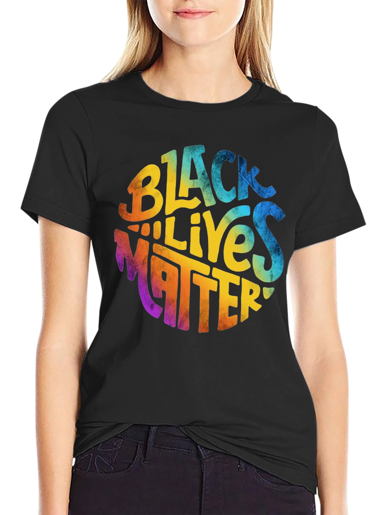 Black Lives Matter Graphic Tee - Round Design