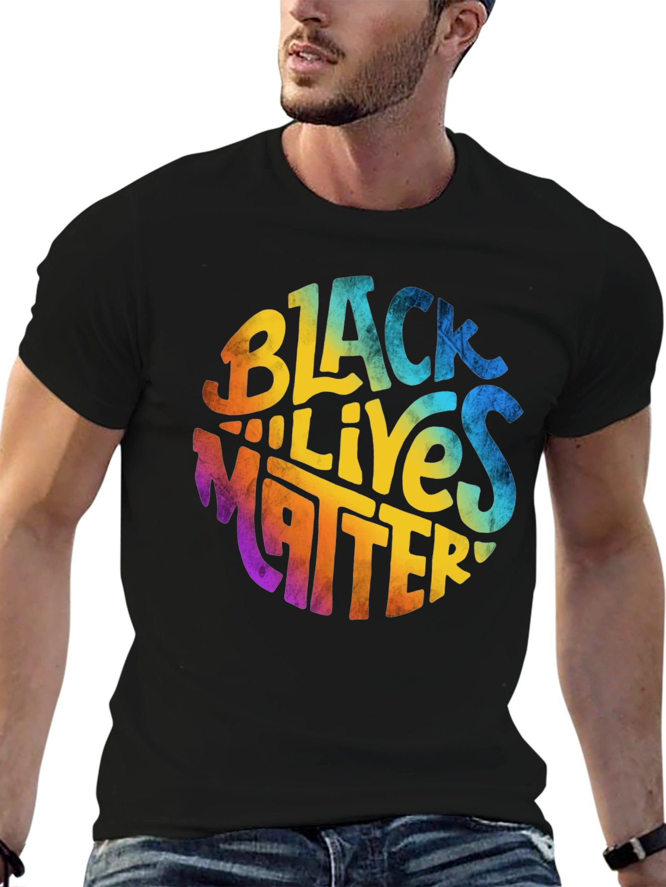 Black Lives Matter Graphic Tee - Round Design
