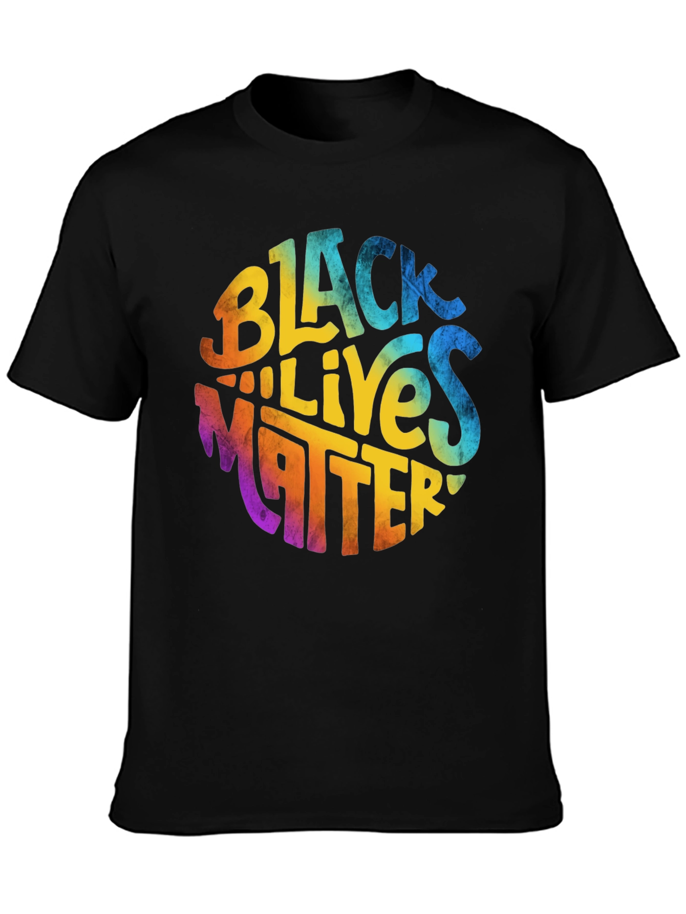 Black Lives Matter Graphic Tee - Round Design