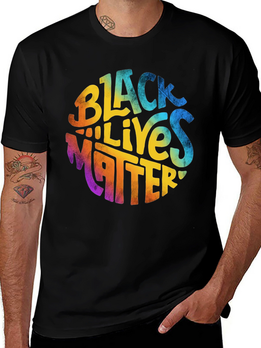 Black Lives Matter Graphic Tee - Round Design