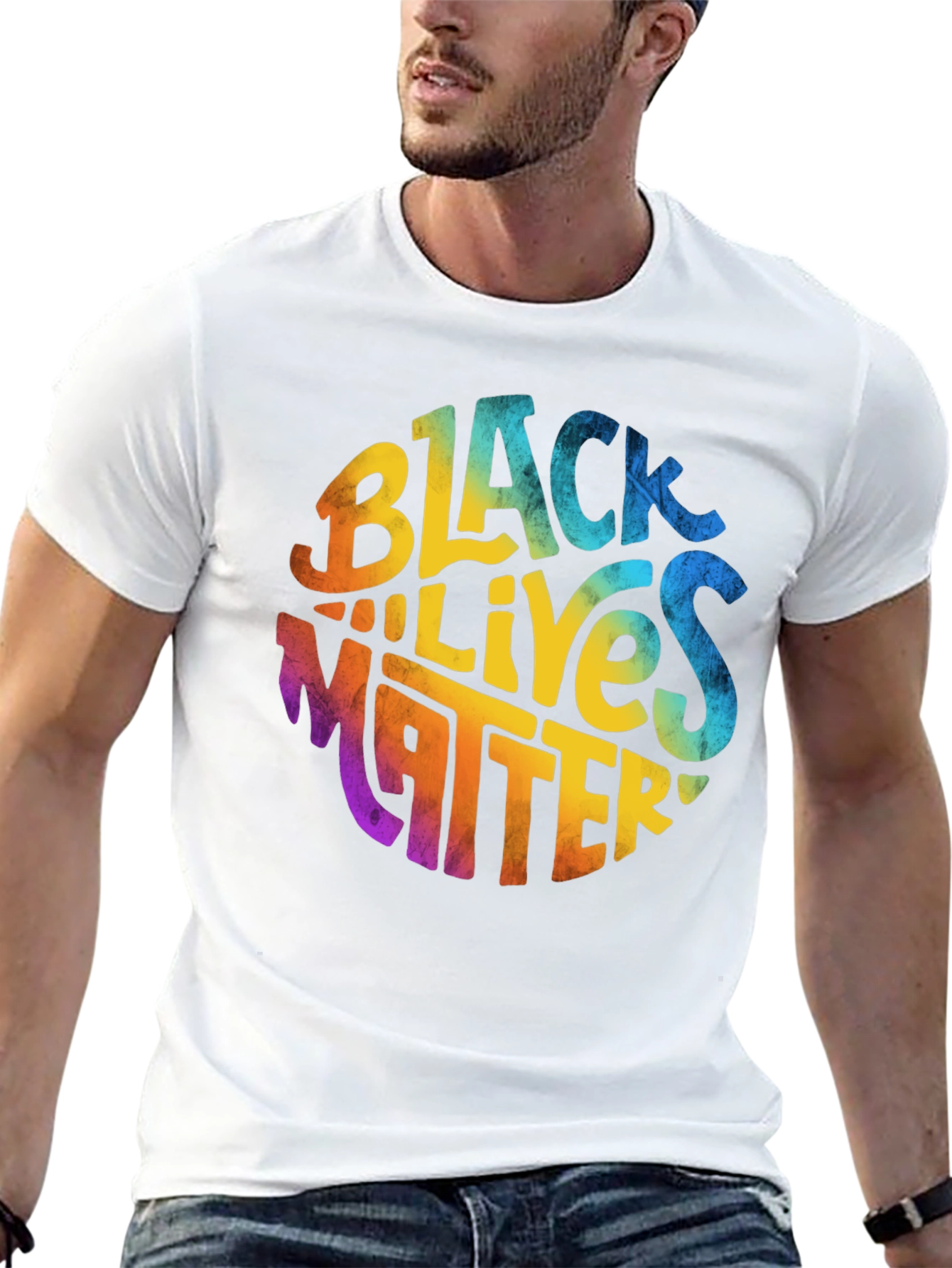 Black Lives Matter Graphic Tee - Round Design