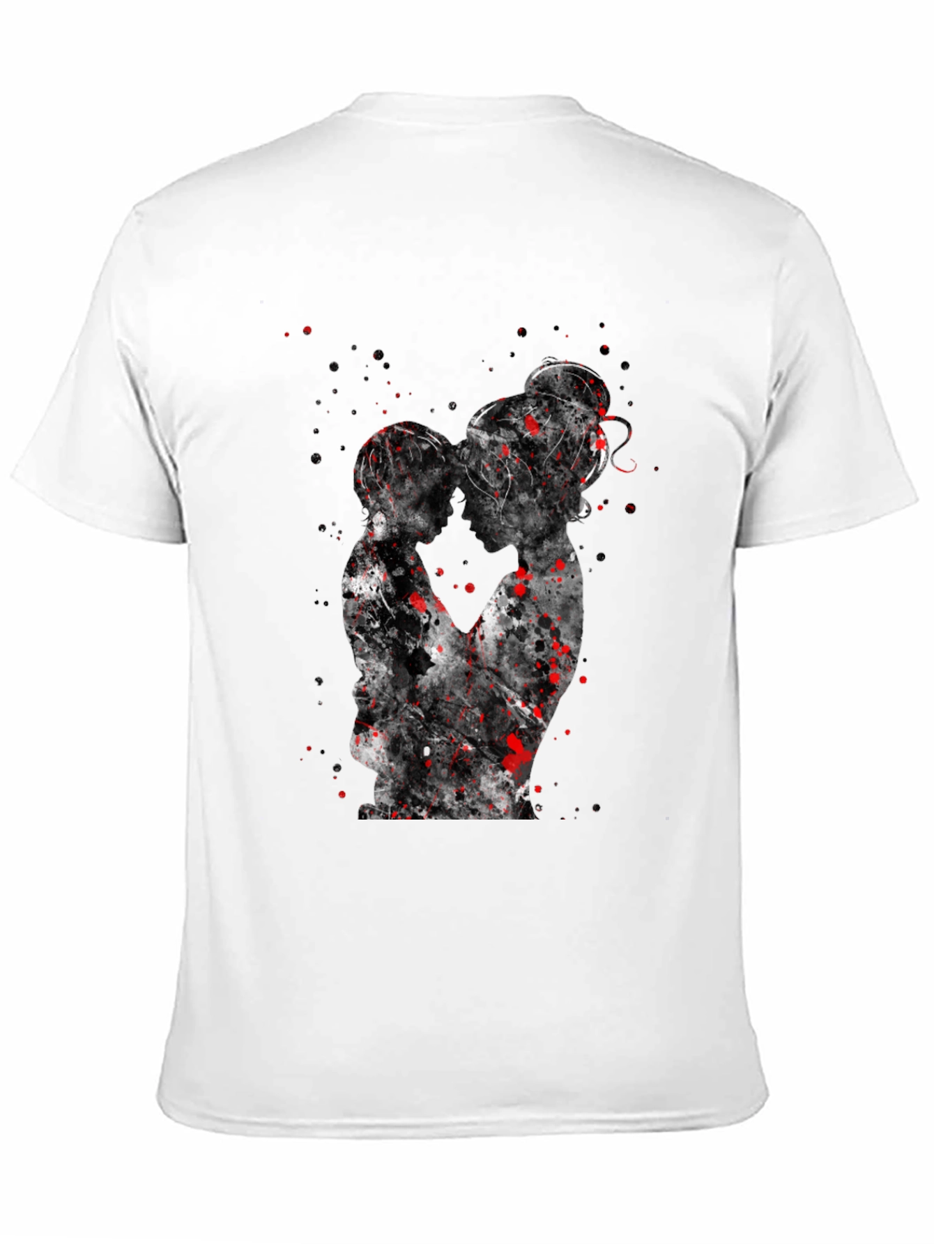 Silhouette Kiss T-Shirt - Artistic Black Tee