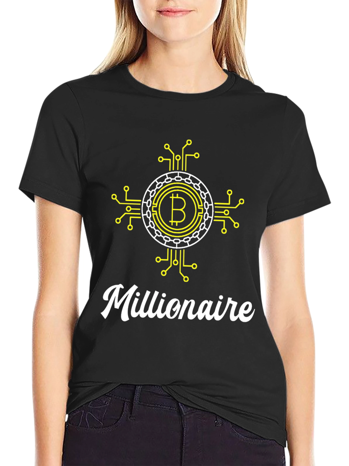 Bitcoin Millionaire Black T-Shirt
