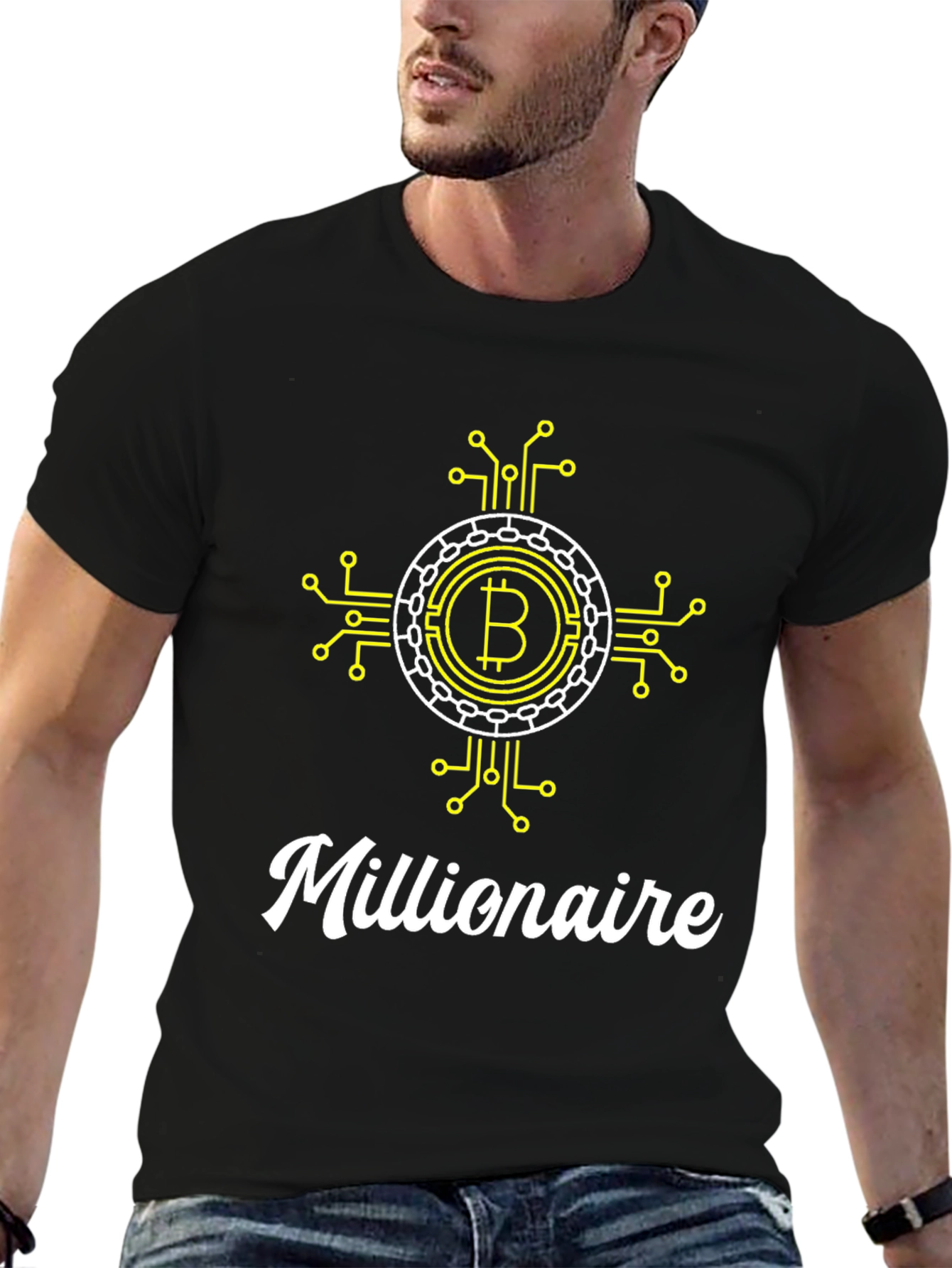 Bitcoin Millionaire Black T-Shirt