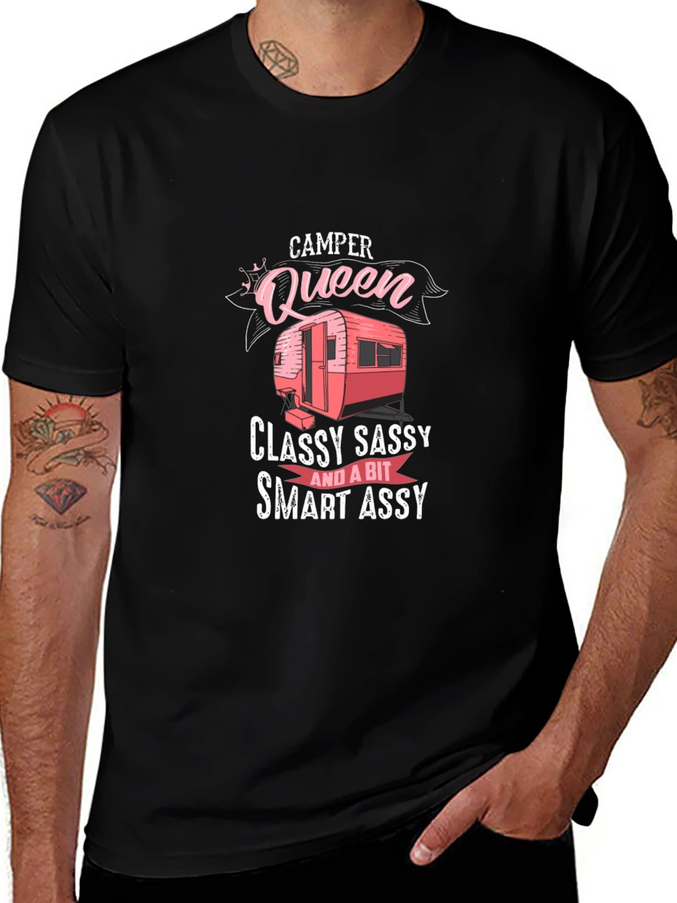 Camper Queen T-Shirt - Classy Sassy and Smart Assy